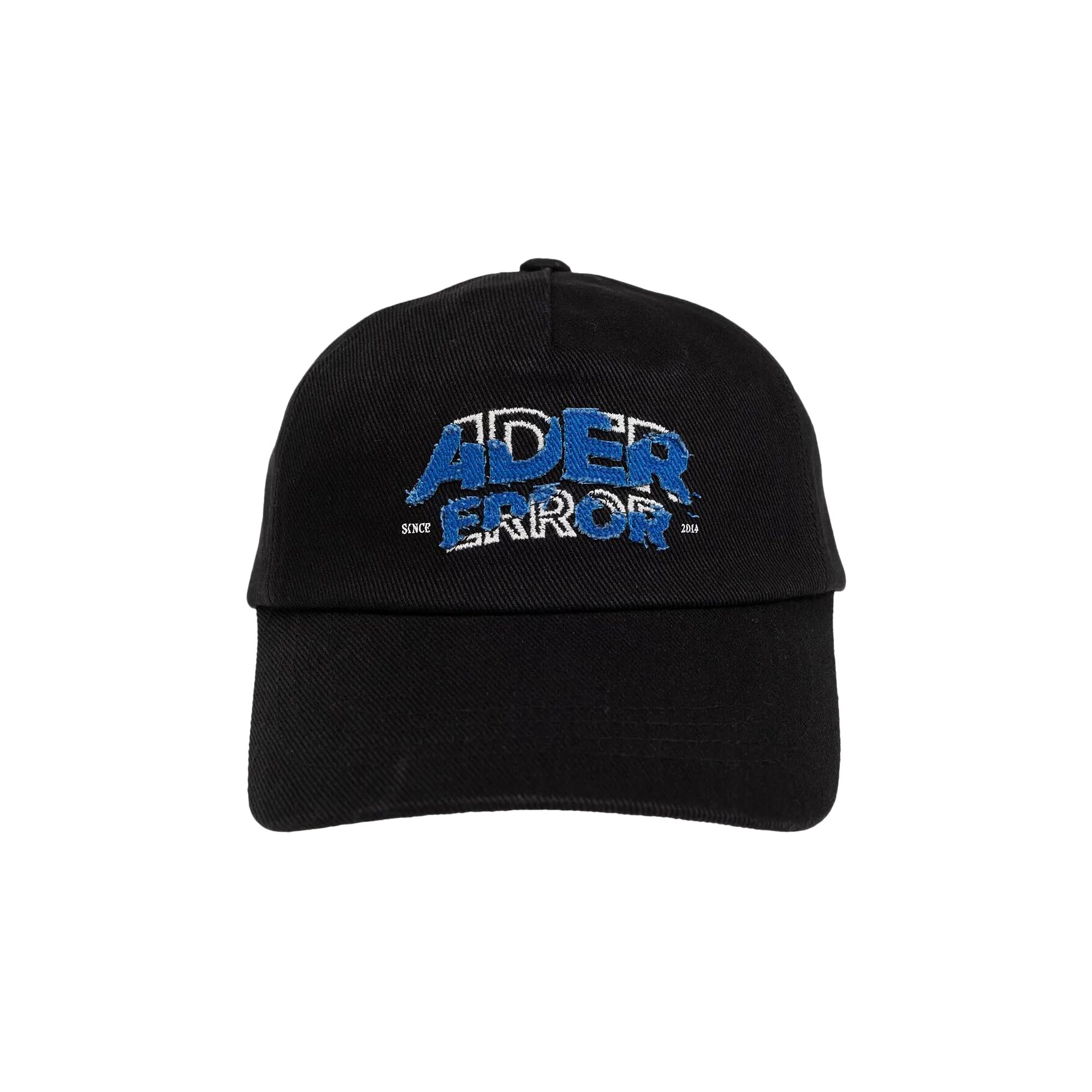 Pre-owned Ader Error Applique Artwork Panels Cap 'noir' | Black | Men's Size M