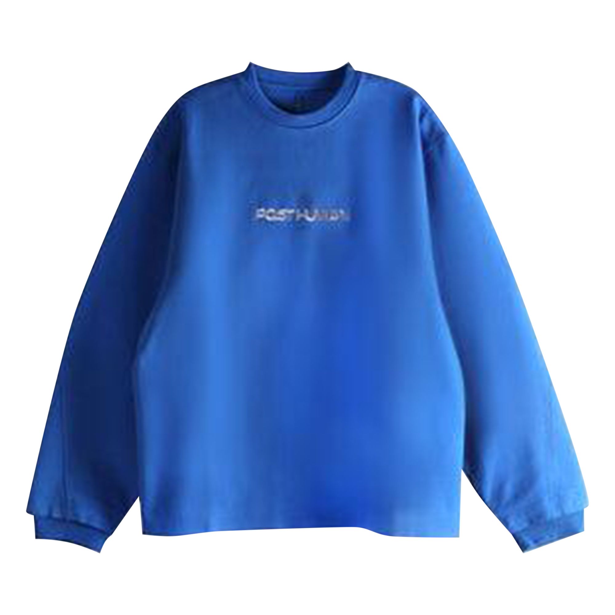 Pre-owned Ader Error Crew Neck Pullover Sweatshirt 'blue' | Men's Size L