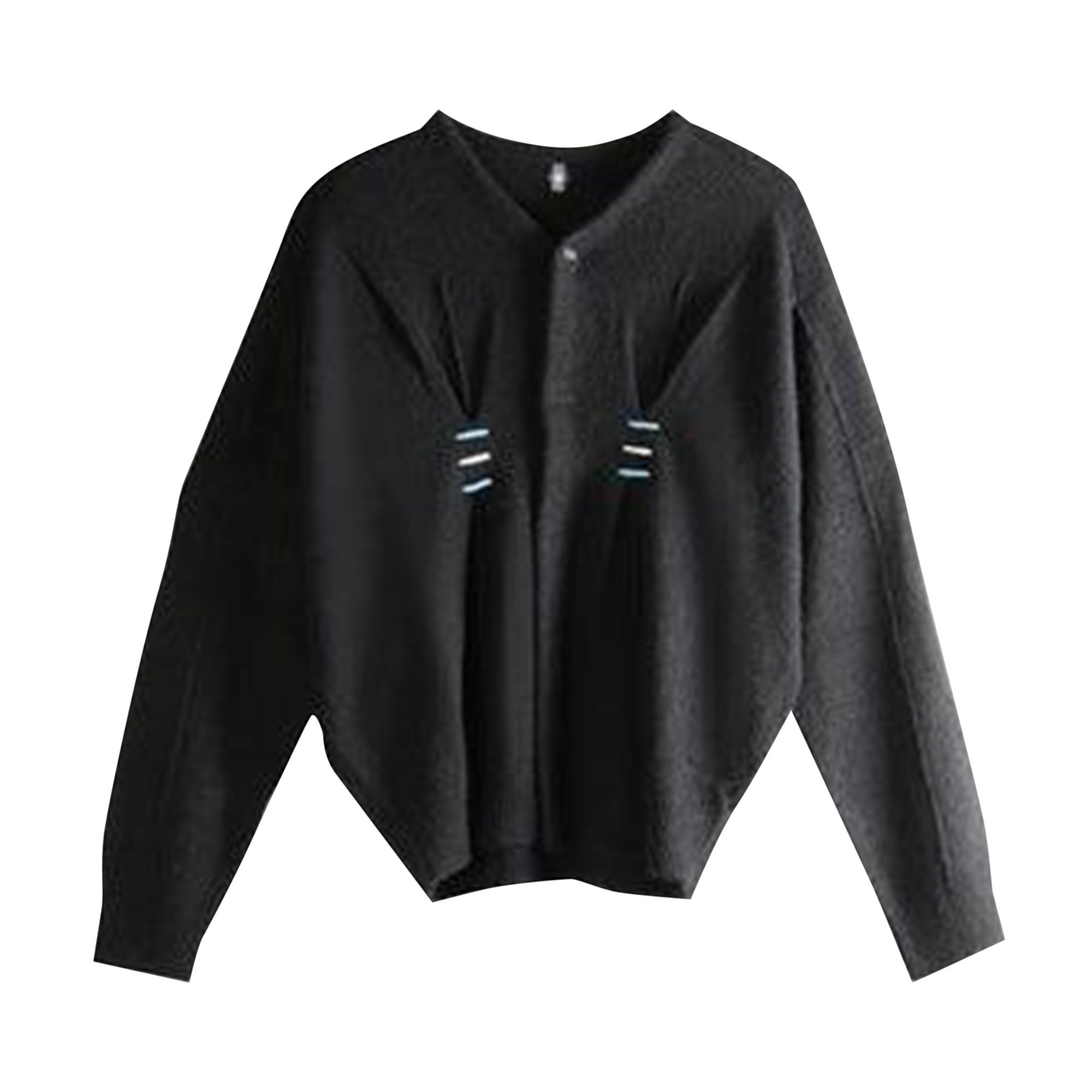 Pre-owned Ader Error Round Neck Cardigan 'noir' | Black | Men's Size M