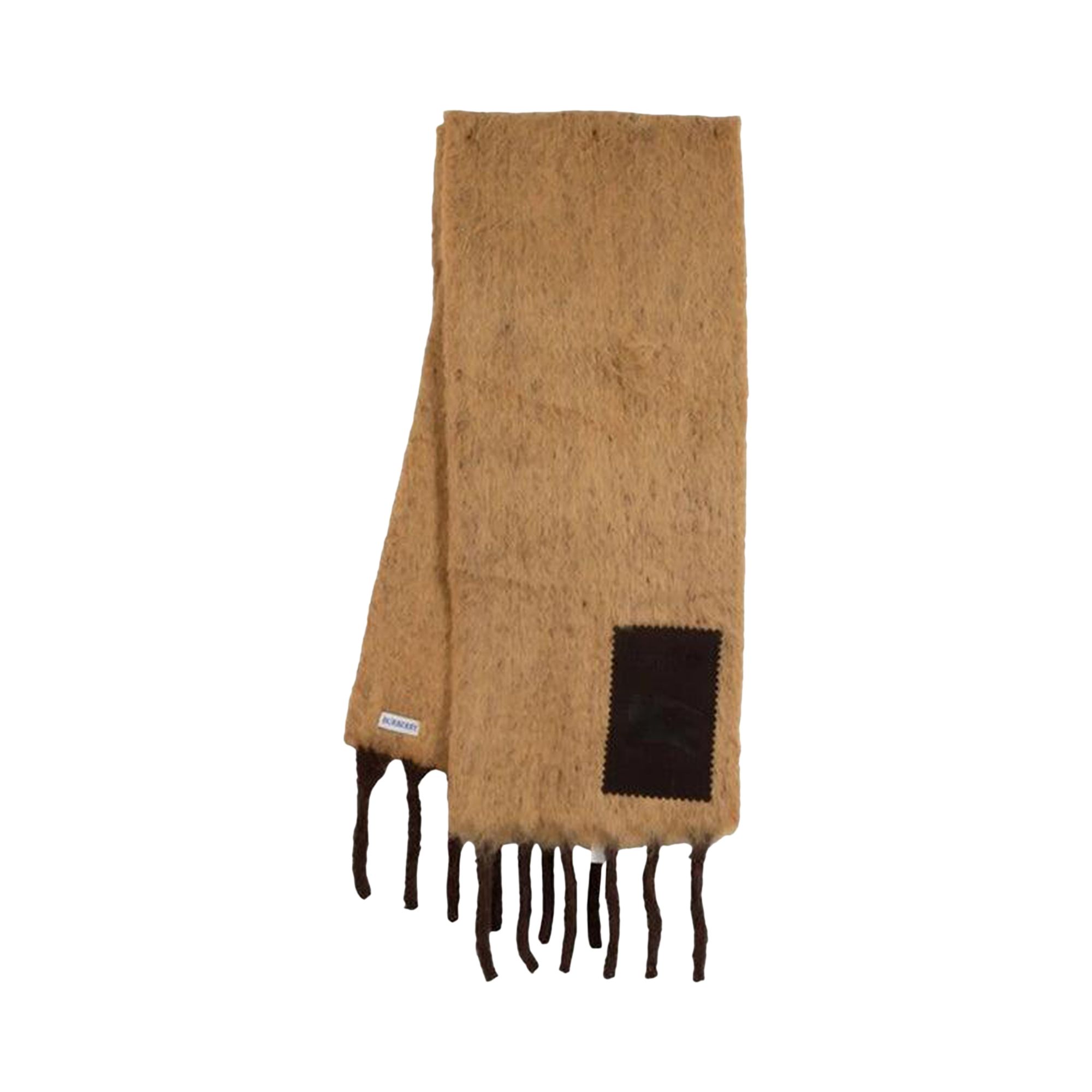 Pre-owned Burberry Brushed Alpaca Scarf 'deer Brown' | Men's Size Onesize