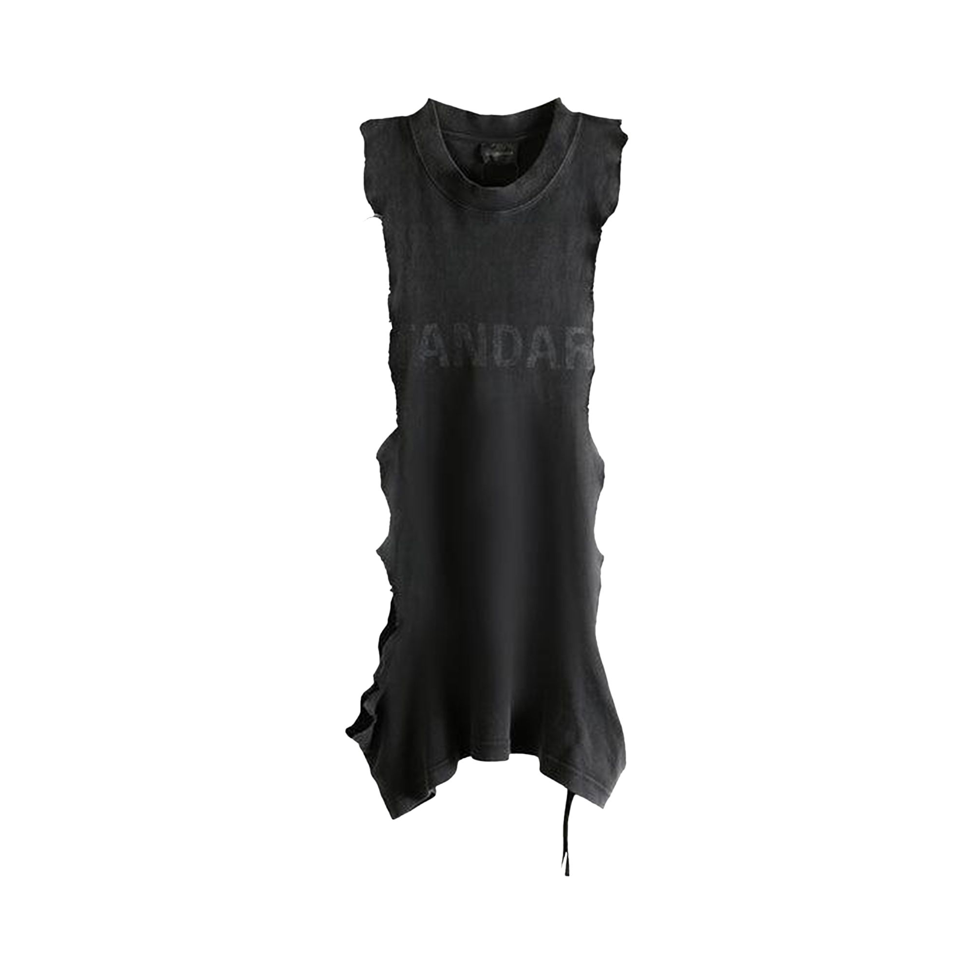 Pre-owned Balenciaga Ripped Tank Top 'faded Washed Black' | Men's Size S