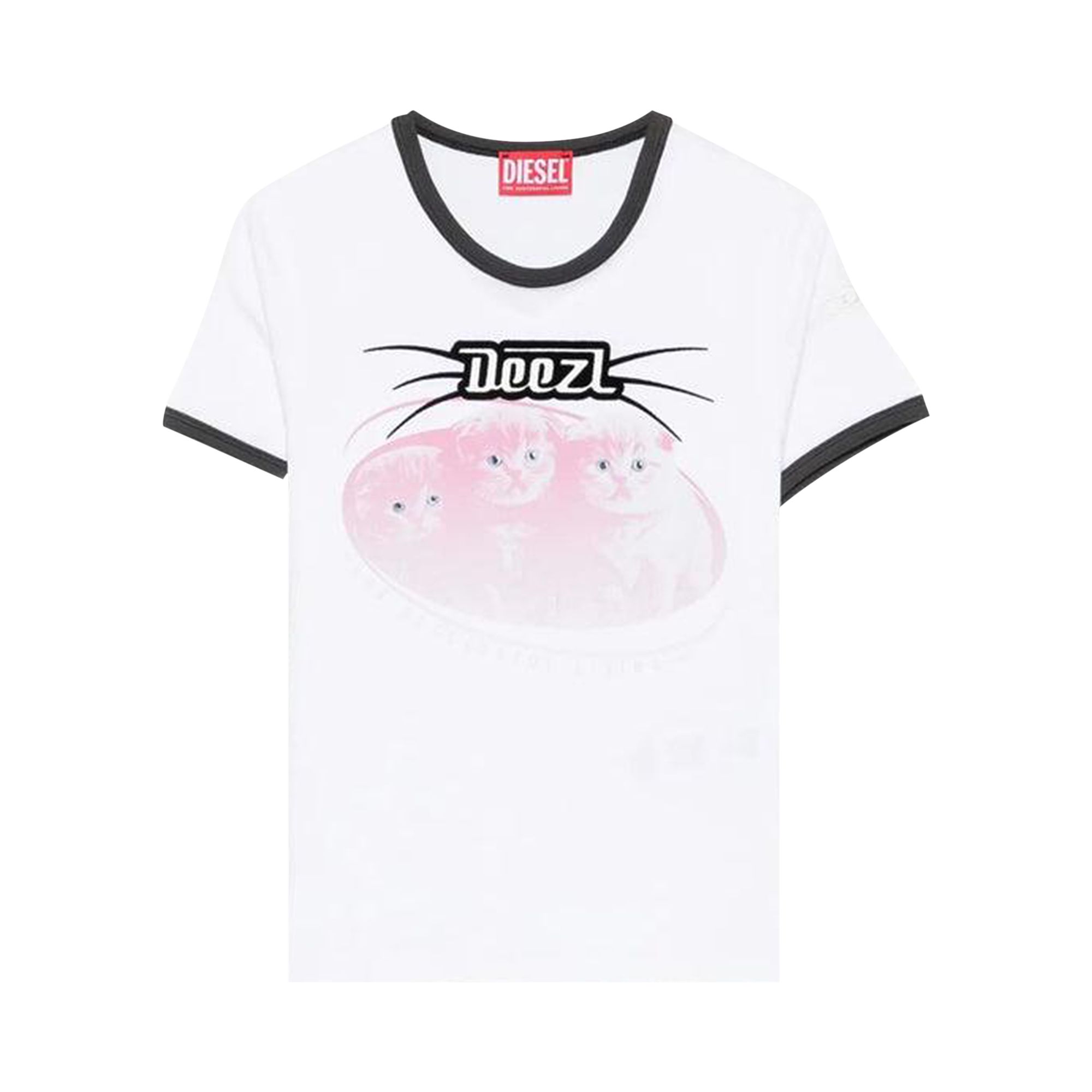 Pre-owned Diesel T-uncuties-long-r13 T-shirt 'white' | Women's Size S