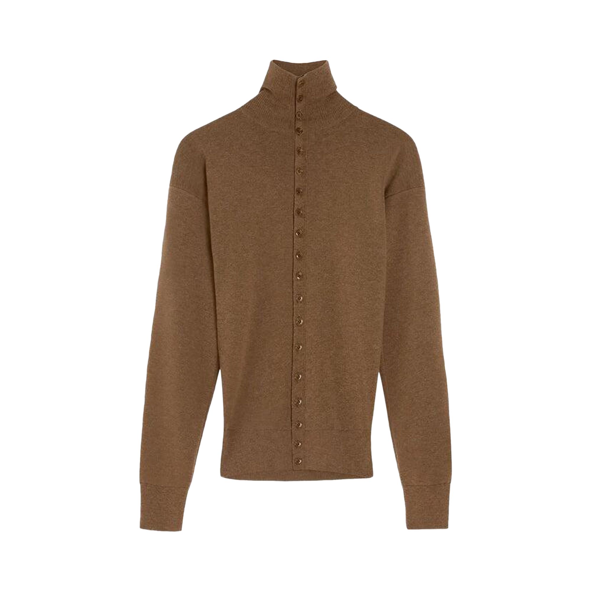 Pre-owned Lemaire Buttoned Fitted Cardigan 'havana' | Brown | Women's Size Xs