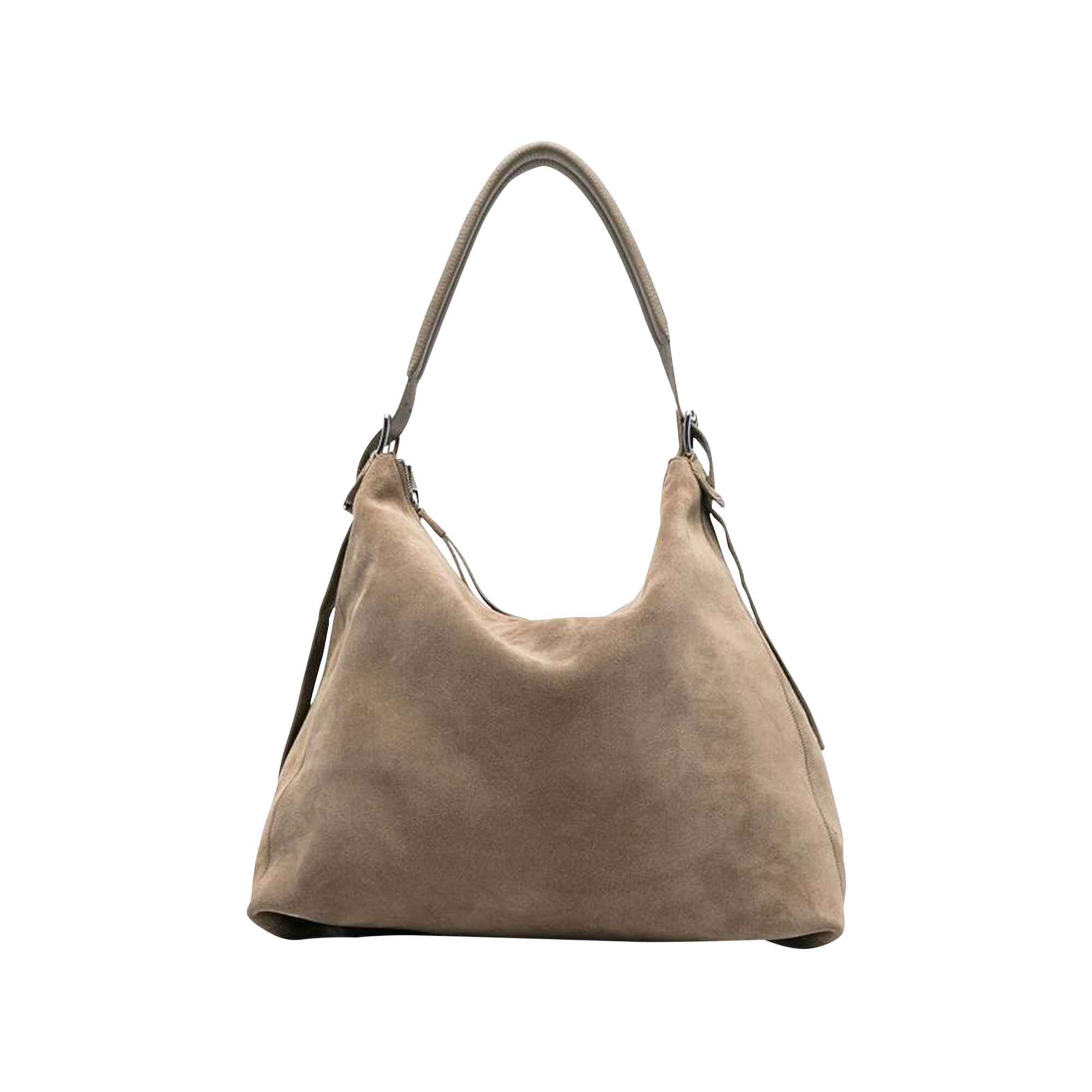 Pre-owned Lemaire Belted Hobo Bag 'pebble' | Tan | Men's Size Onesize In Brown