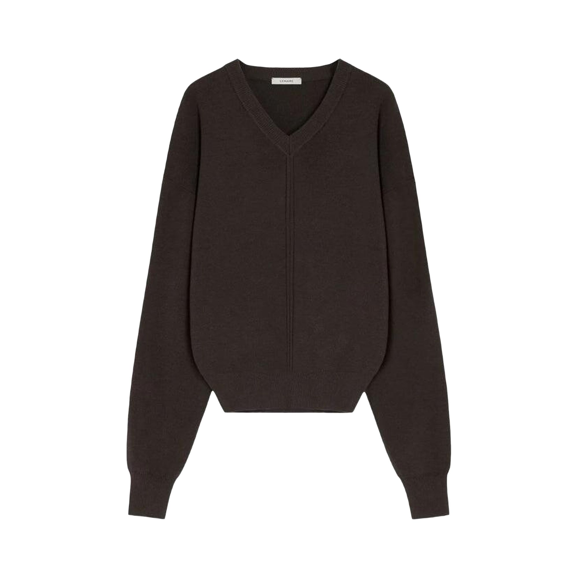 Pre-owned Lemaire V Neck Sweater 'dark Cacao' | Brown | Men's Size M