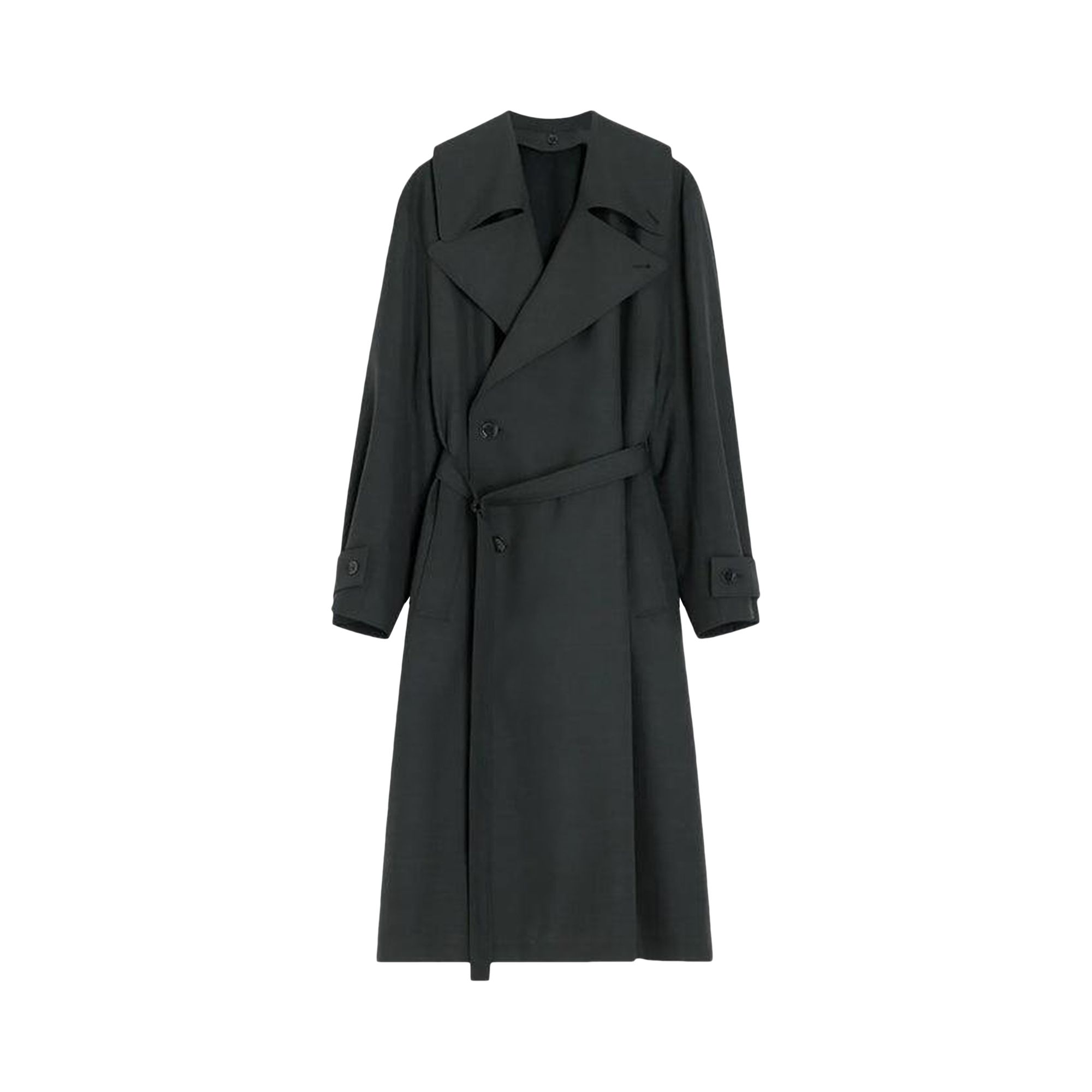 Pre-owned Lemaire Detachable Lining Trench Coat 'coal' | Black | Women's Size 36