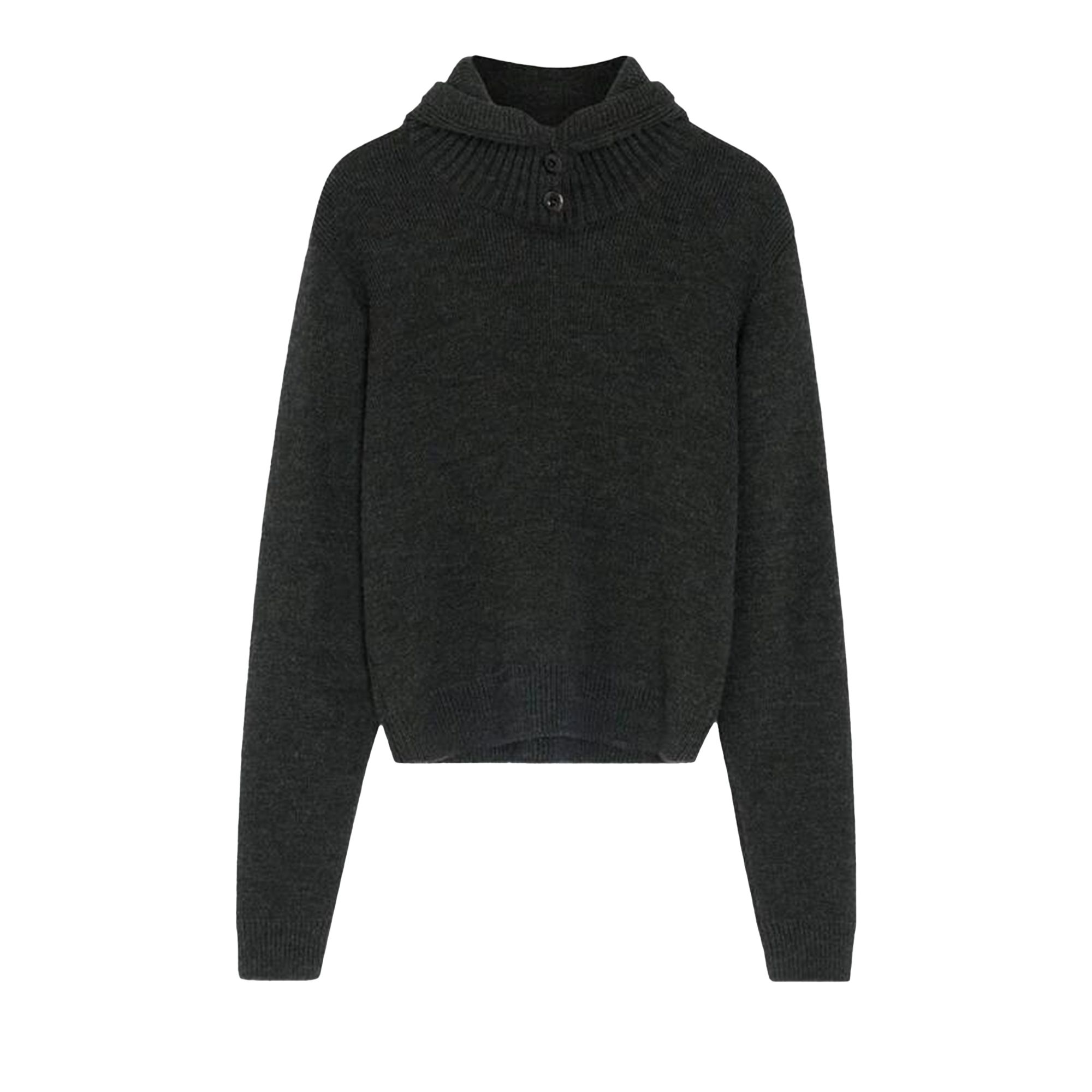 Pre-owned Lemaire Sweater With Hood 'dark Espresso' | Grey | Women's Size M In Gray