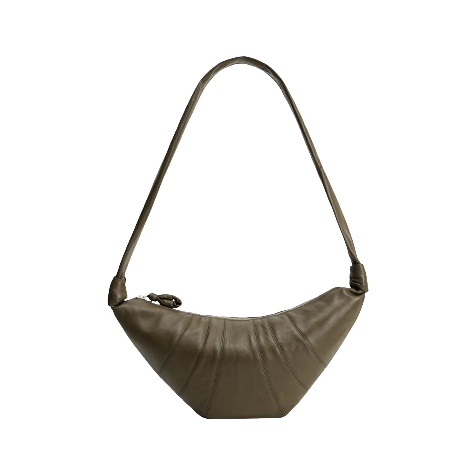 Pre-owned Lemaire Medium Croissant Bag 'dark Khaki' | Grey | Women's Size Onesize In Gray