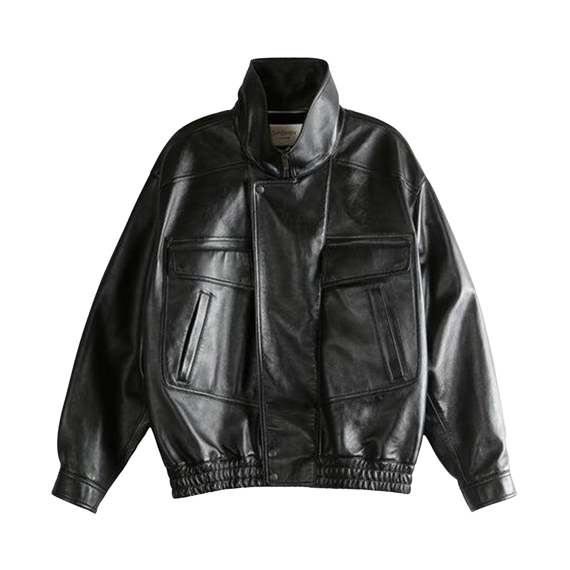 Pre-owned Saint Laurent Stand Collar Bomber Jacket 'noir' | Black | Men's Size 50
