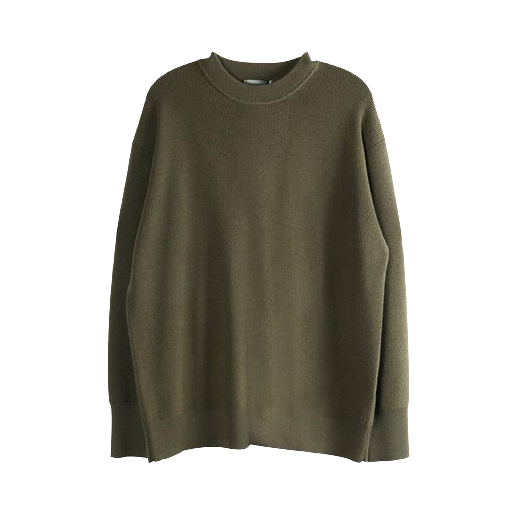 Pre-owned Margaret Howell Fine Rib Crew 'khaki' | Tan | Men's Size M In Brown