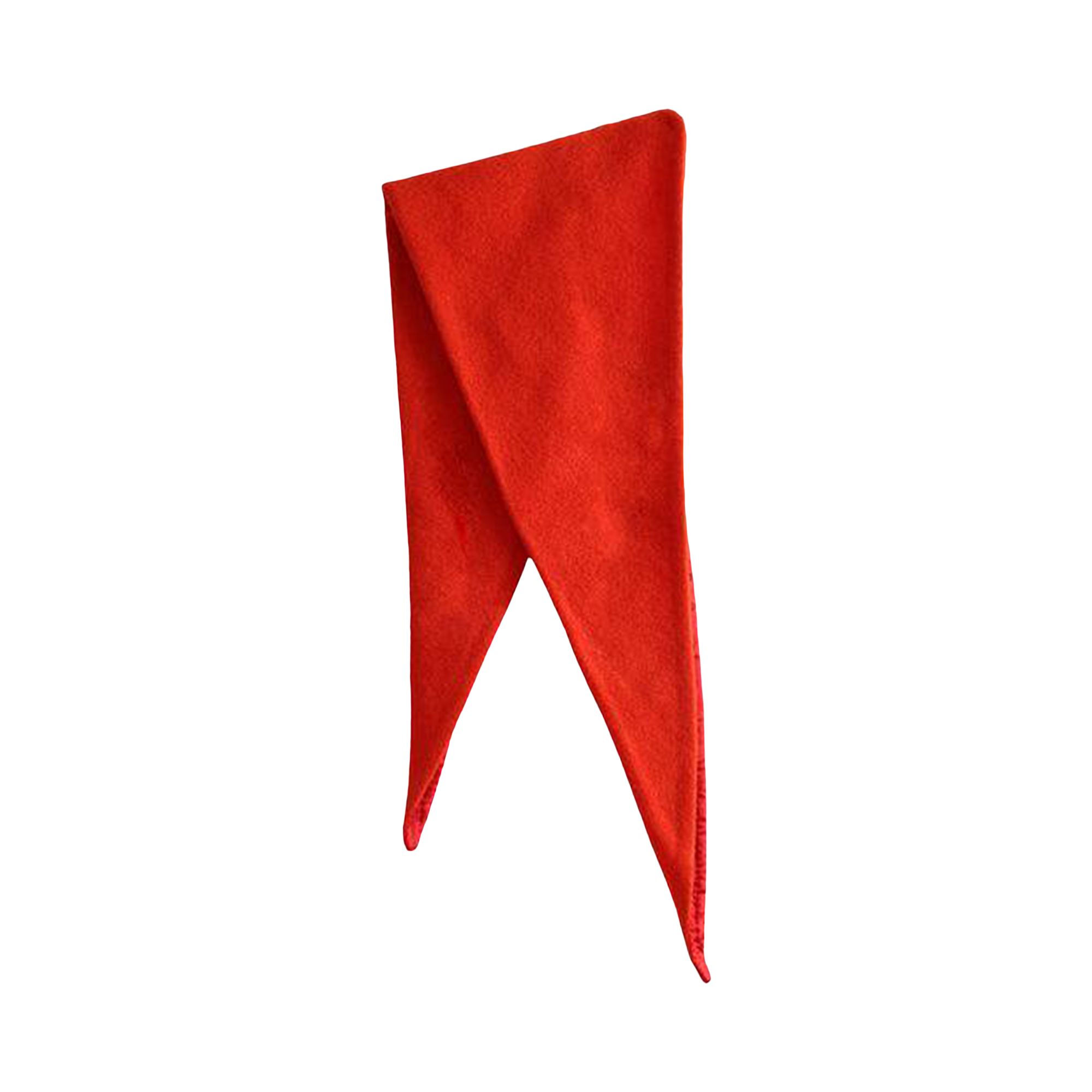 Pre-owned Rier Losange Mini Fleece Scarf Orange Fleece 'orange' | Men's Size Onesize