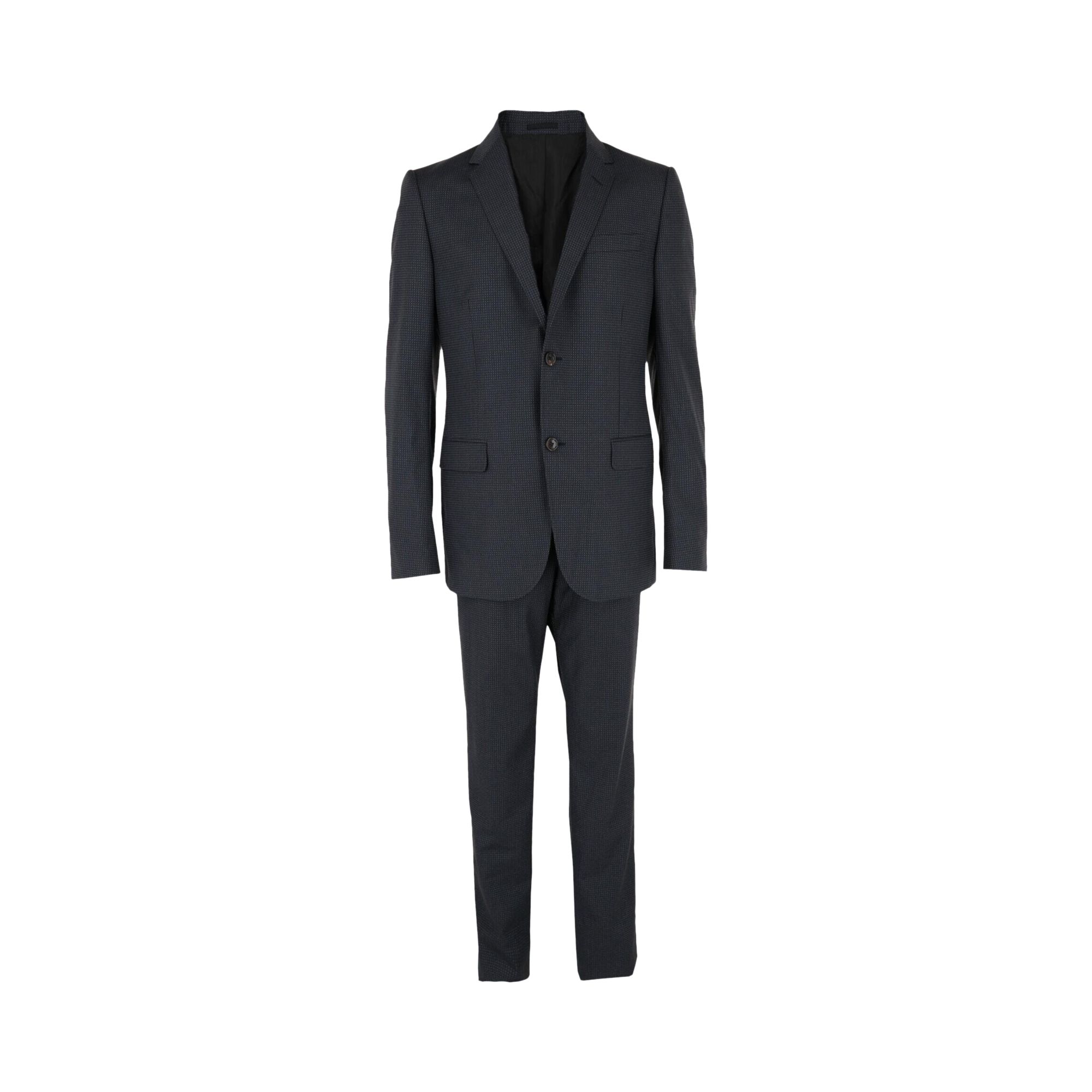 Pre-owned Gucci Wool Pin Dot Suit 'silver' | Men's Size 48
