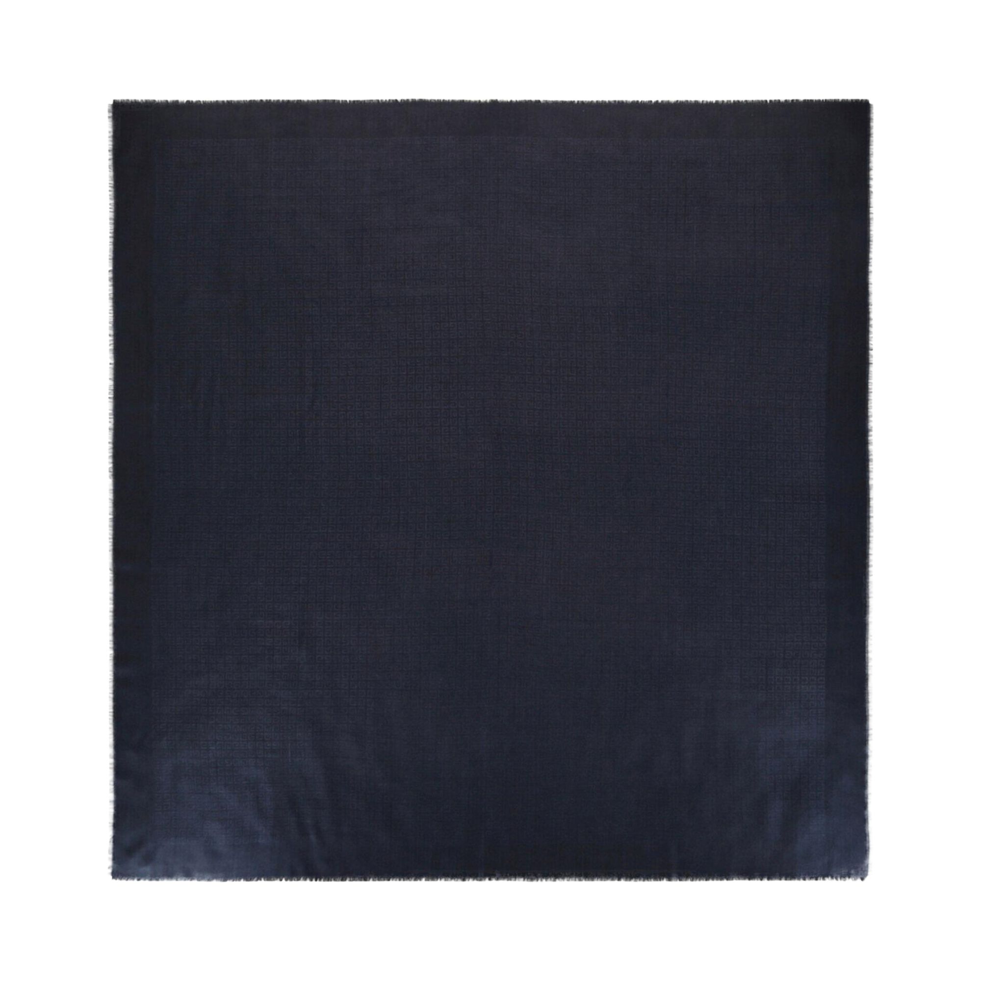 Pre-owned Givenchy Oversized 4g Logo Scarf 'dark Blue' | Men's Size Onesize
