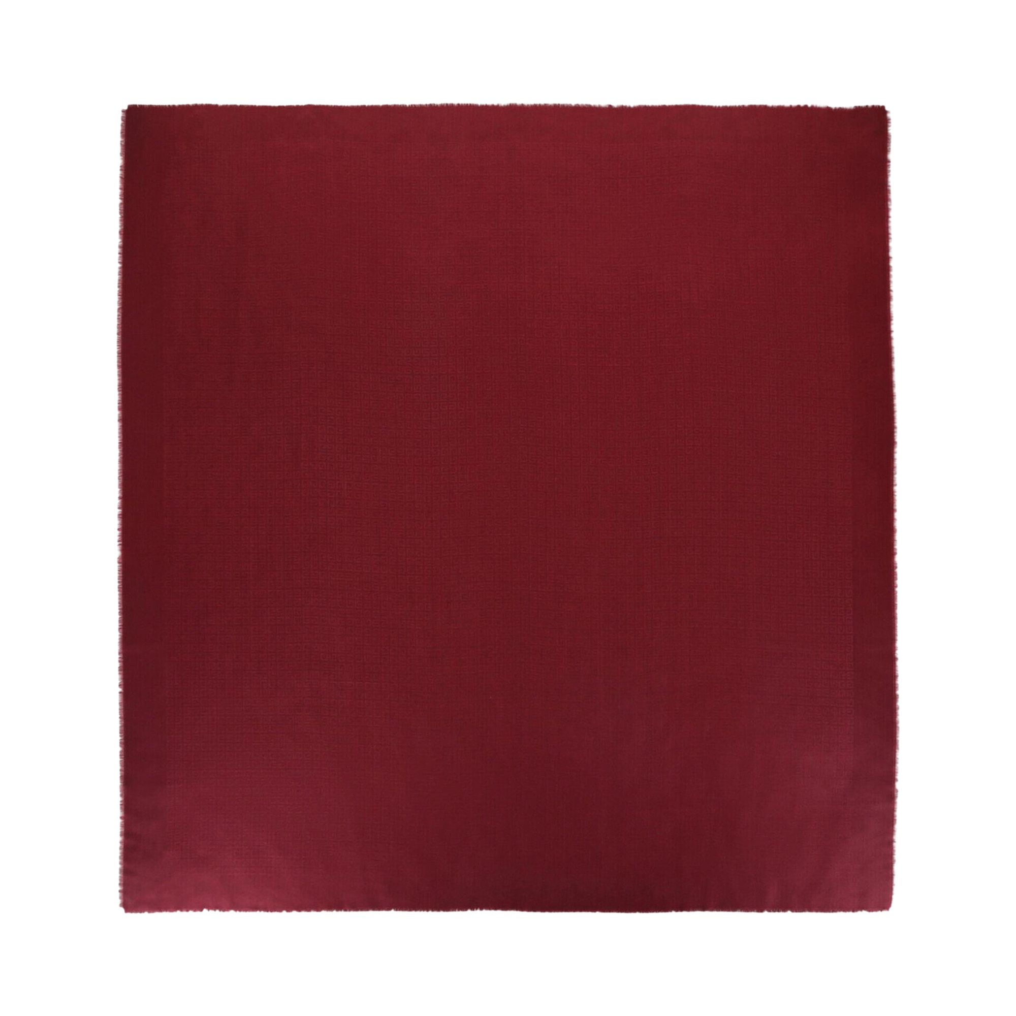 Pre-owned Givenchy Oversized 4g Logo Scarf 'oxblood Red' | Men's Size Onesize