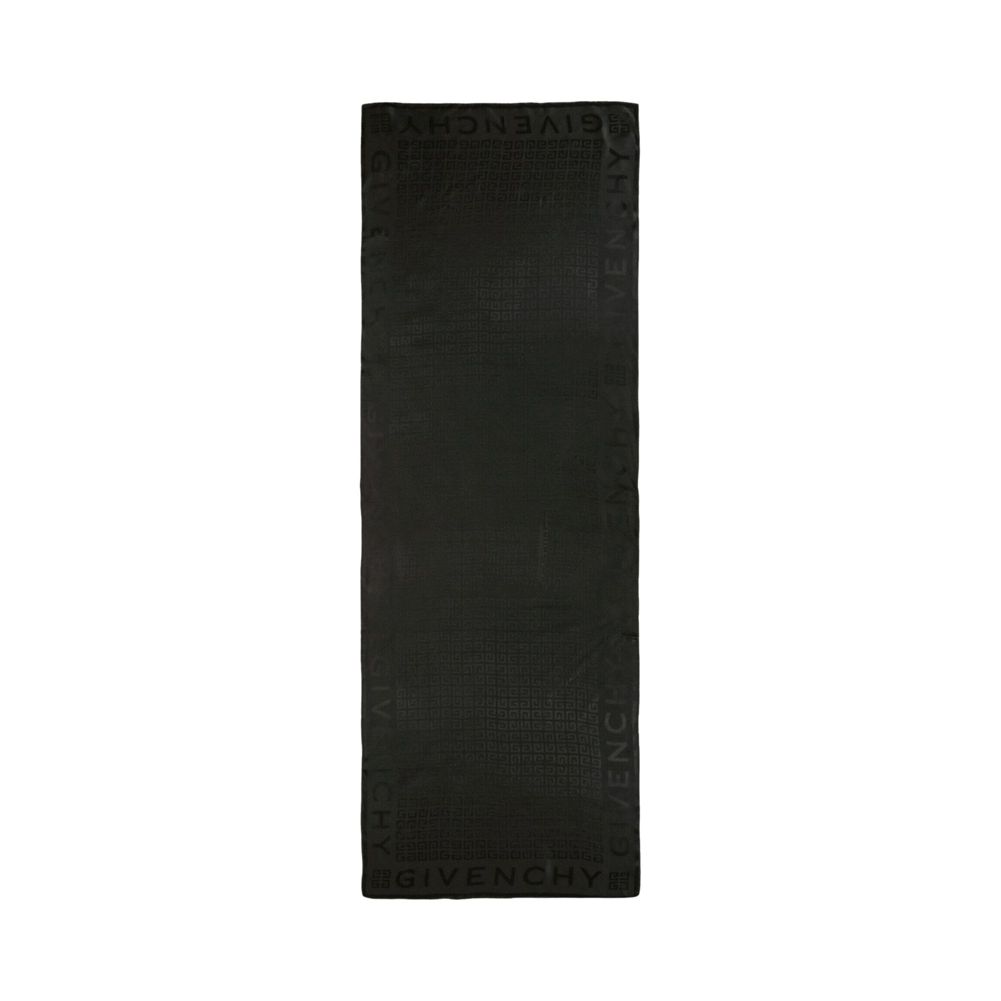 Pre-owned Givenchy 4g Silk Scarf 'black' | Women's Size Onesize
