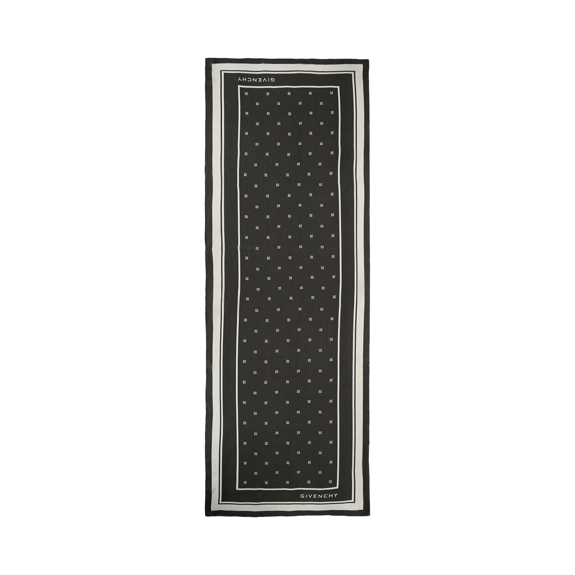 Pre-owned Givenchy Plumetis Oblong Scarf 'black White' | Multi-color | Women's Size Onesize