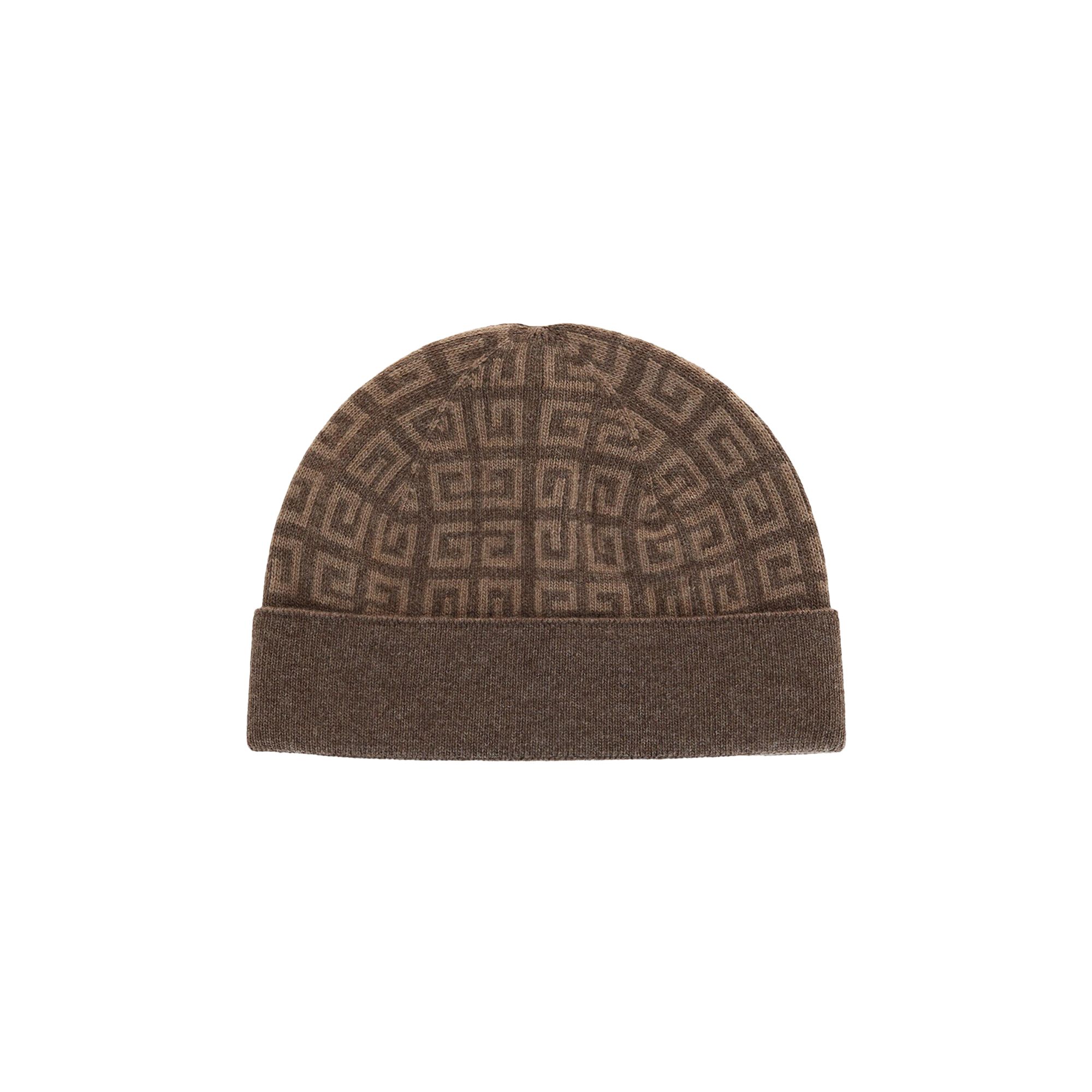 Pre-owned Givenchy Knit Double Face Beanie 'dark Beige' | Cream | Women's Size Onesize In White