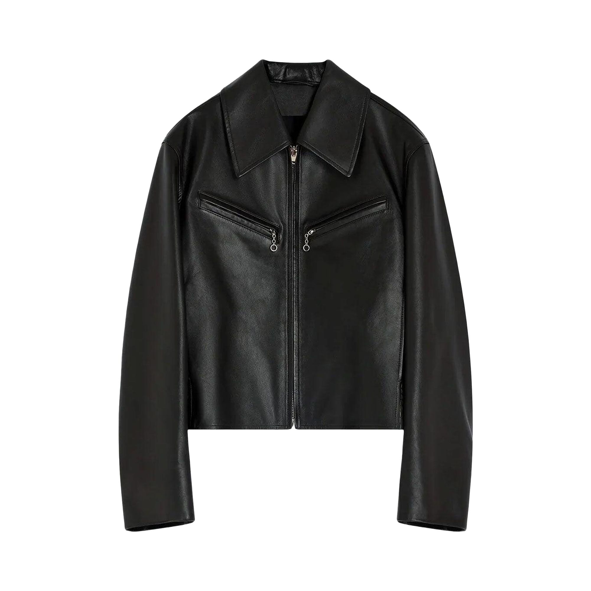 Pre-owned Lemaire Boxy Leather Blouson 'moka' | Brown | Women's Size Xs