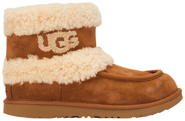 UGG Ultra Mini Fluff Boot Kids Chestnut