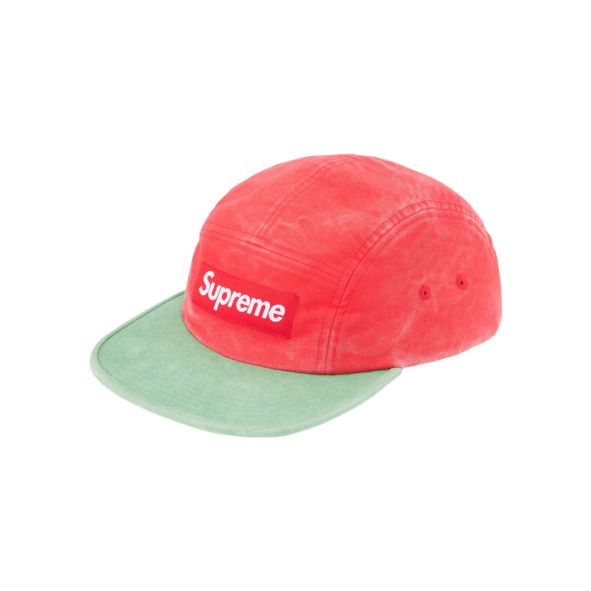 Pre-owned Supreme 2-tone Moleskin Camp Cap 'red' | Men's Size Onesize