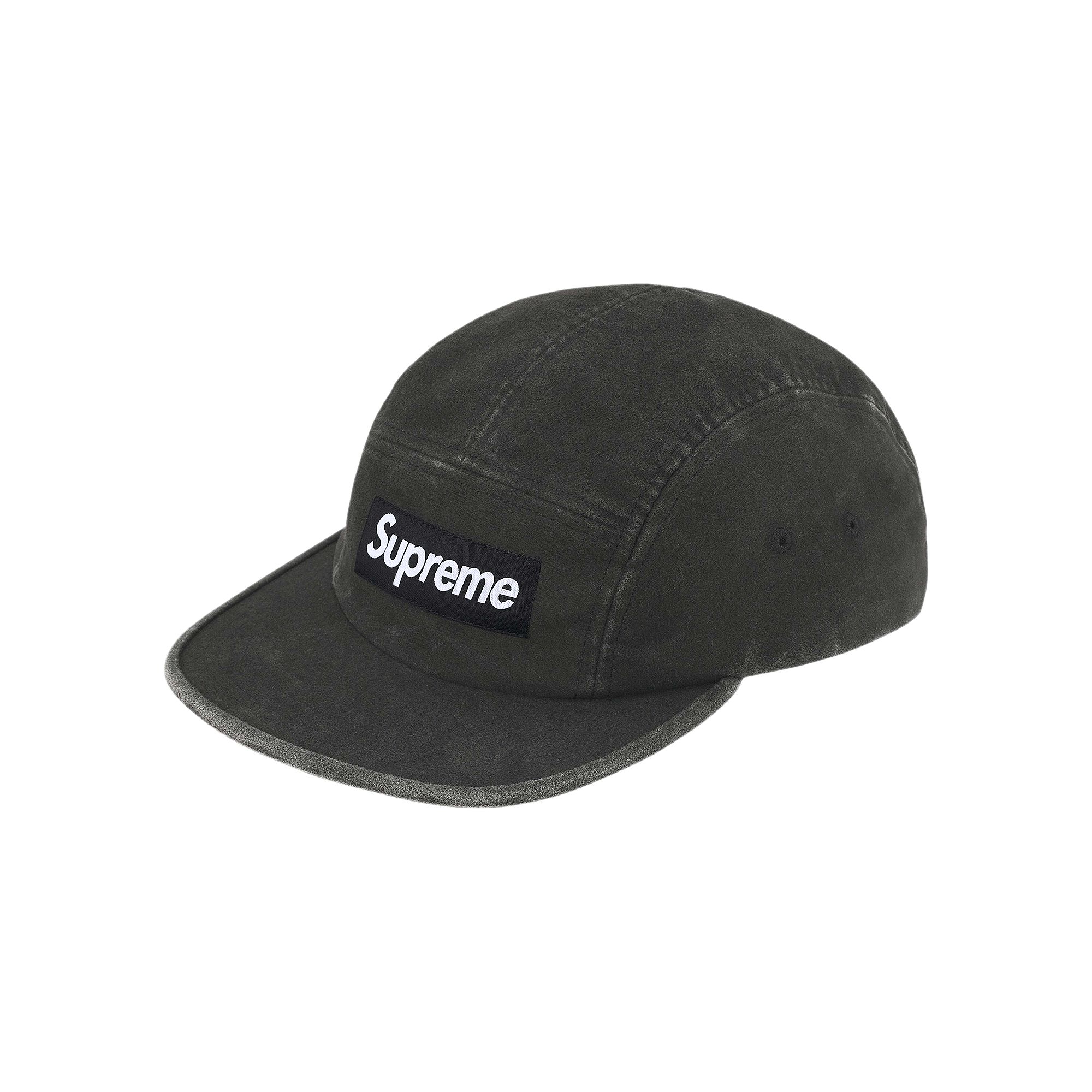Pre-owned Supreme 2-tone Moleskin Camp Cap 'black' | Men's Size Onesize