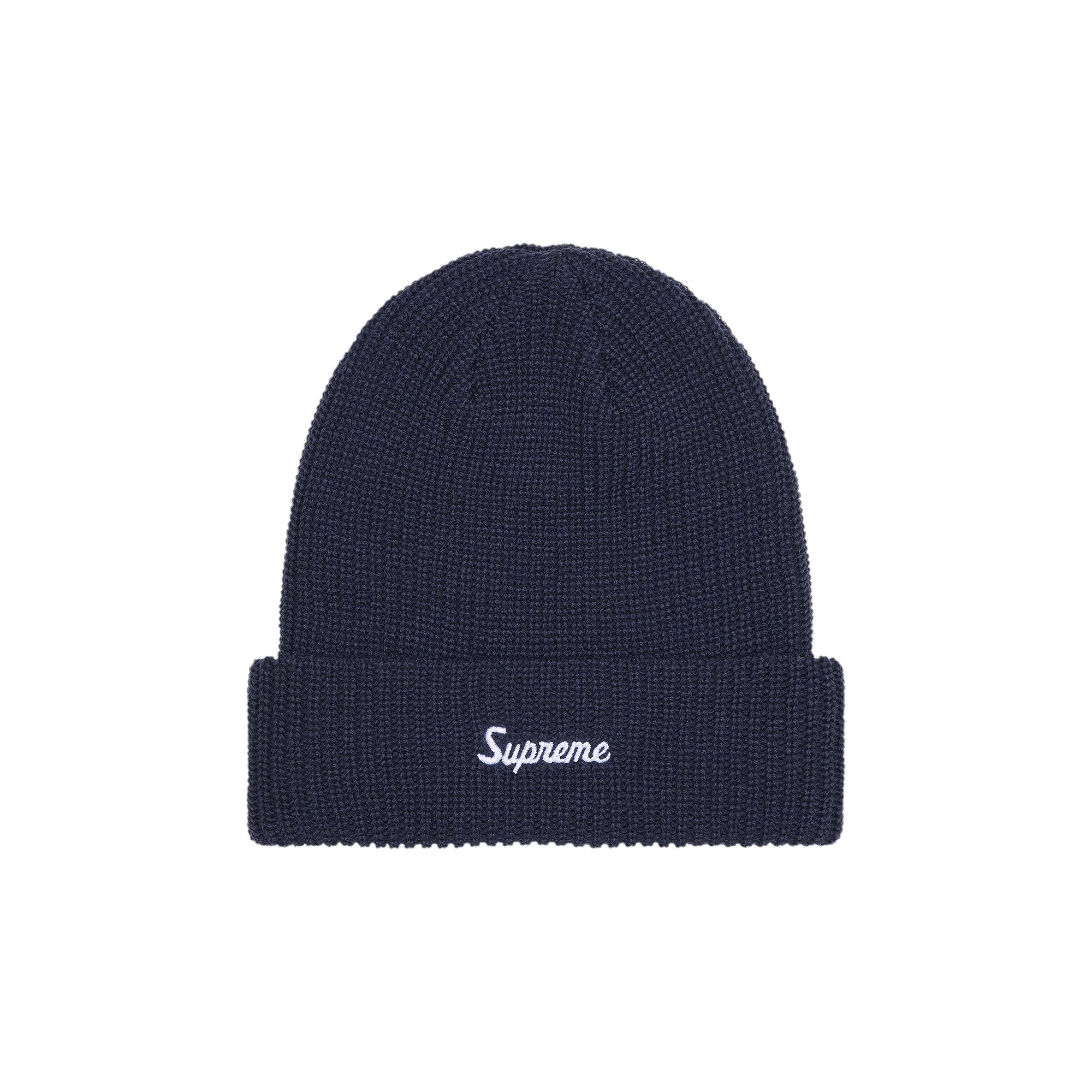 Pre-owned Supreme Loose Gauge Beanie 'navy' | Blue | Men's Size Onesize