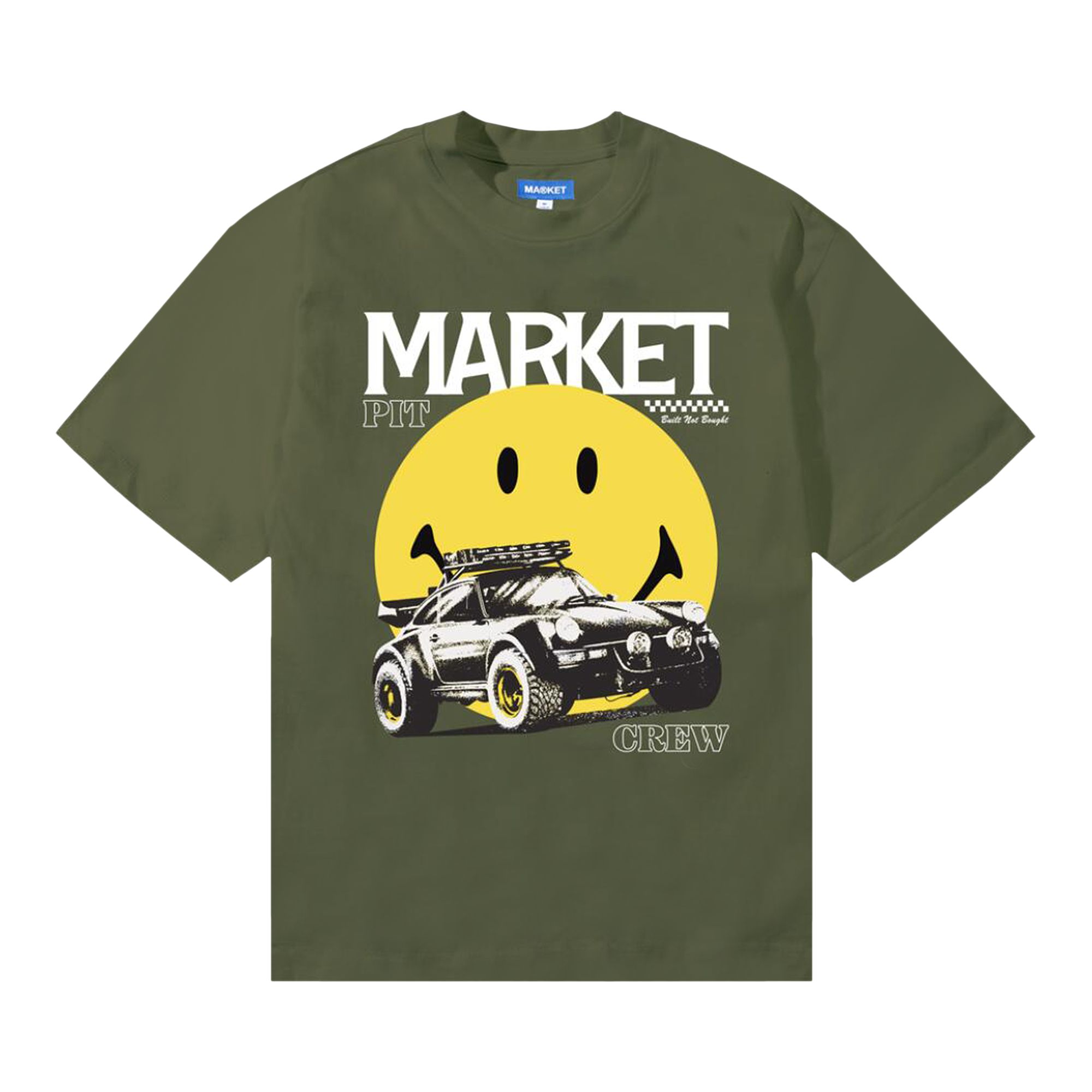 Pre-owned Market Smiley All Four T-shirt 'sphagnum' | Green | Men's Size Xl