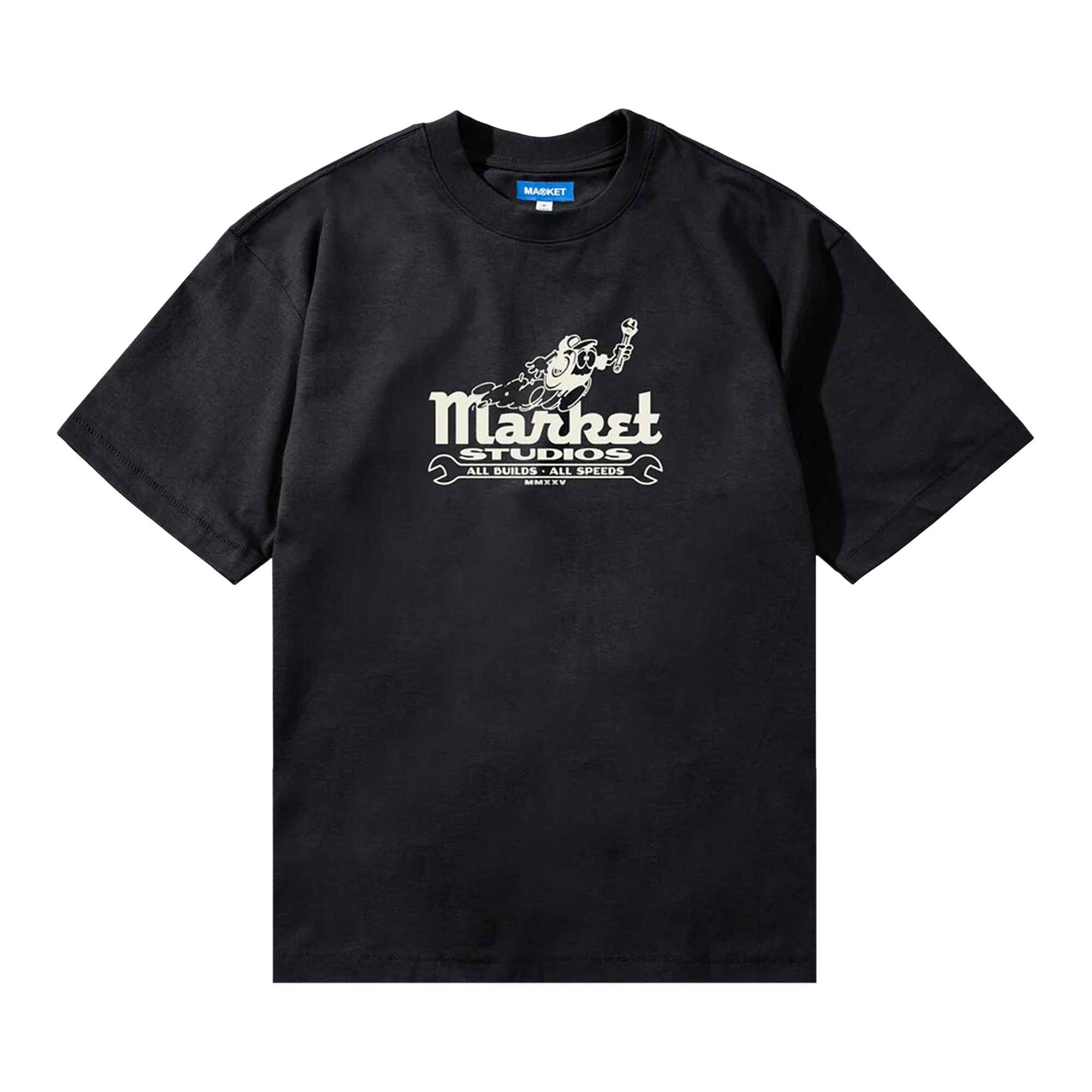 Pre-owned Market Speed And Quality T-shirt 'pirate Black' | Men's Size S