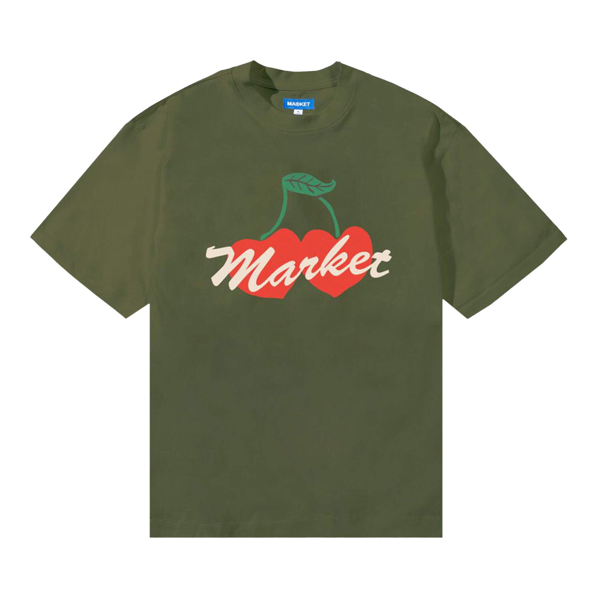 Pre-owned Market Double Cherries T-shirt 'sphagnum' | Green | Men's Size L