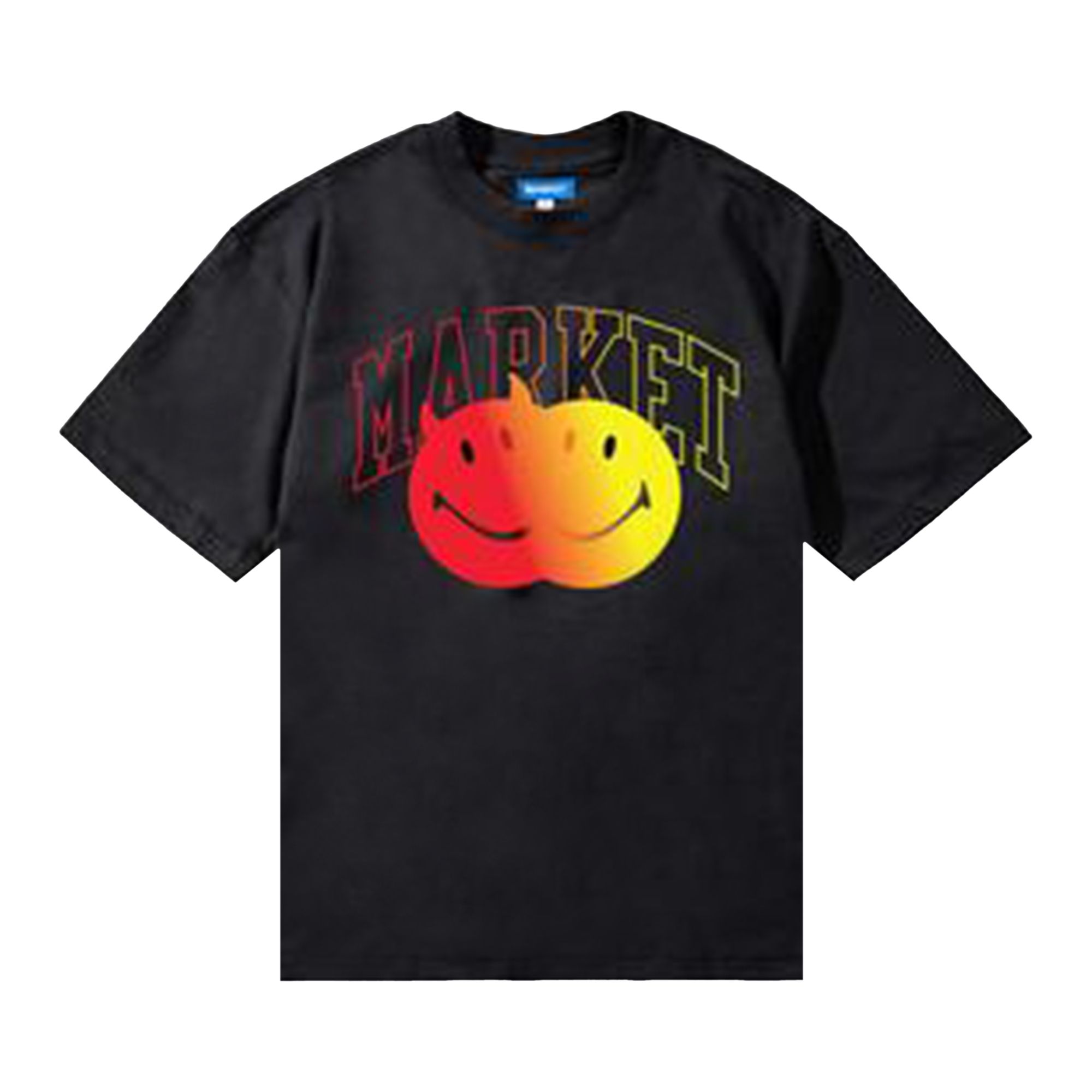 Pre-owned Market Smiley Good And Evil T-shirt 'jet Black' | Men's Size Xl
