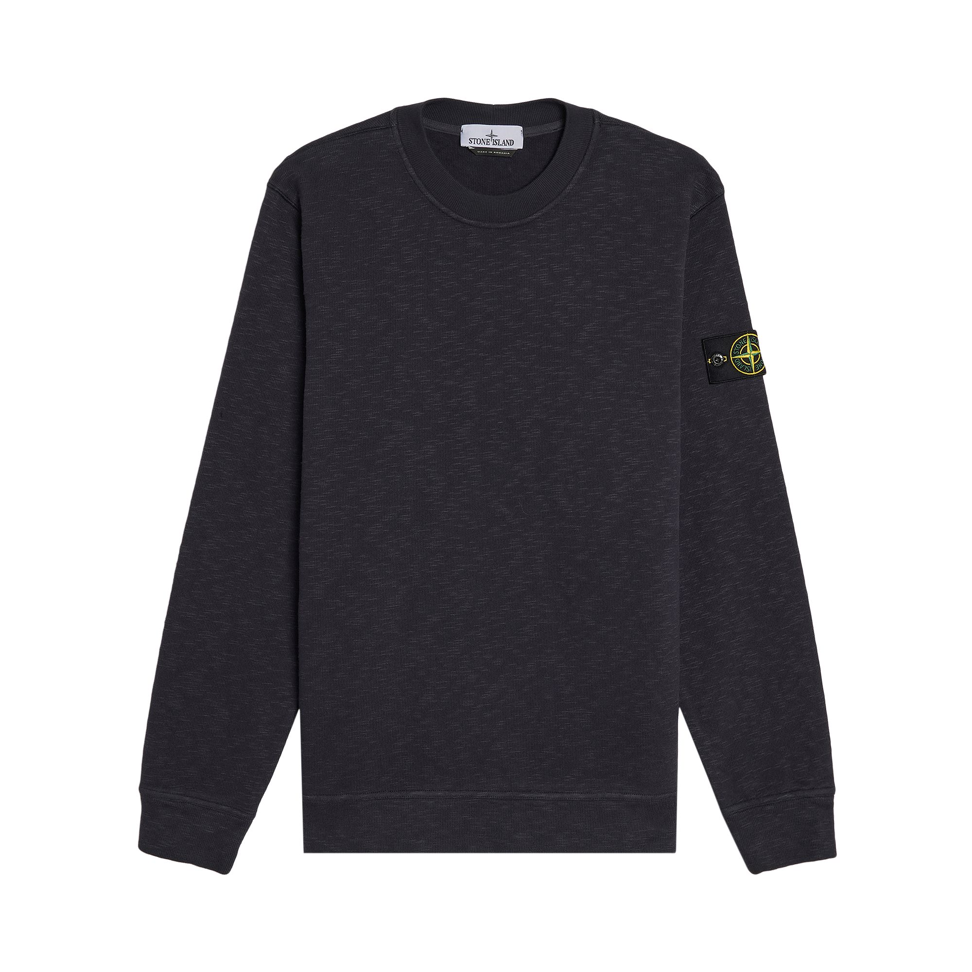 Pre-owned Stone Island Vanisã© Brushed Heavy Cotton Sweatshirt 'ink' | Blue | Men's Size Xl