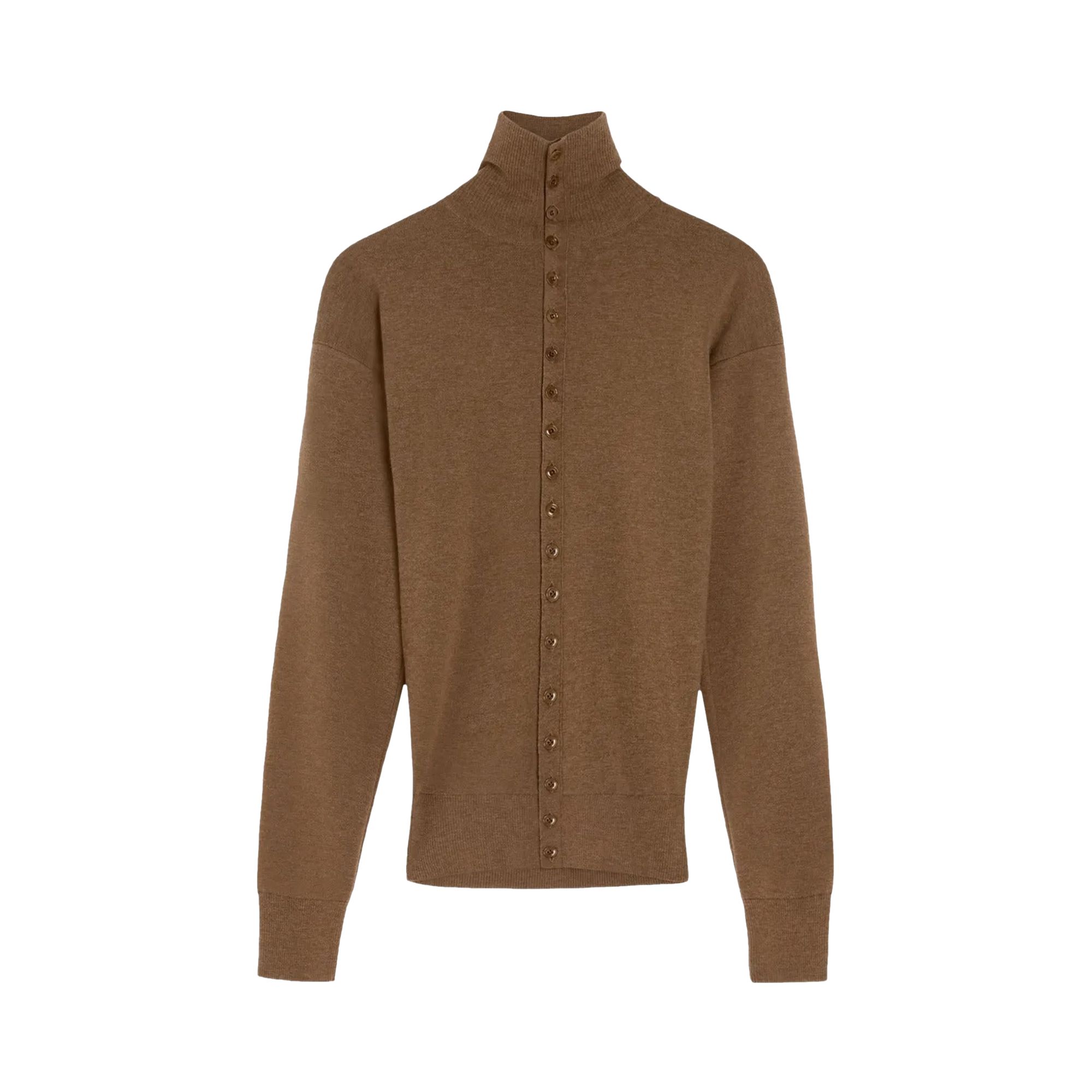 Pre-owned Lemaire Buttoned Fitted Cardigan 'havana' | Brown | Women's Size Xs