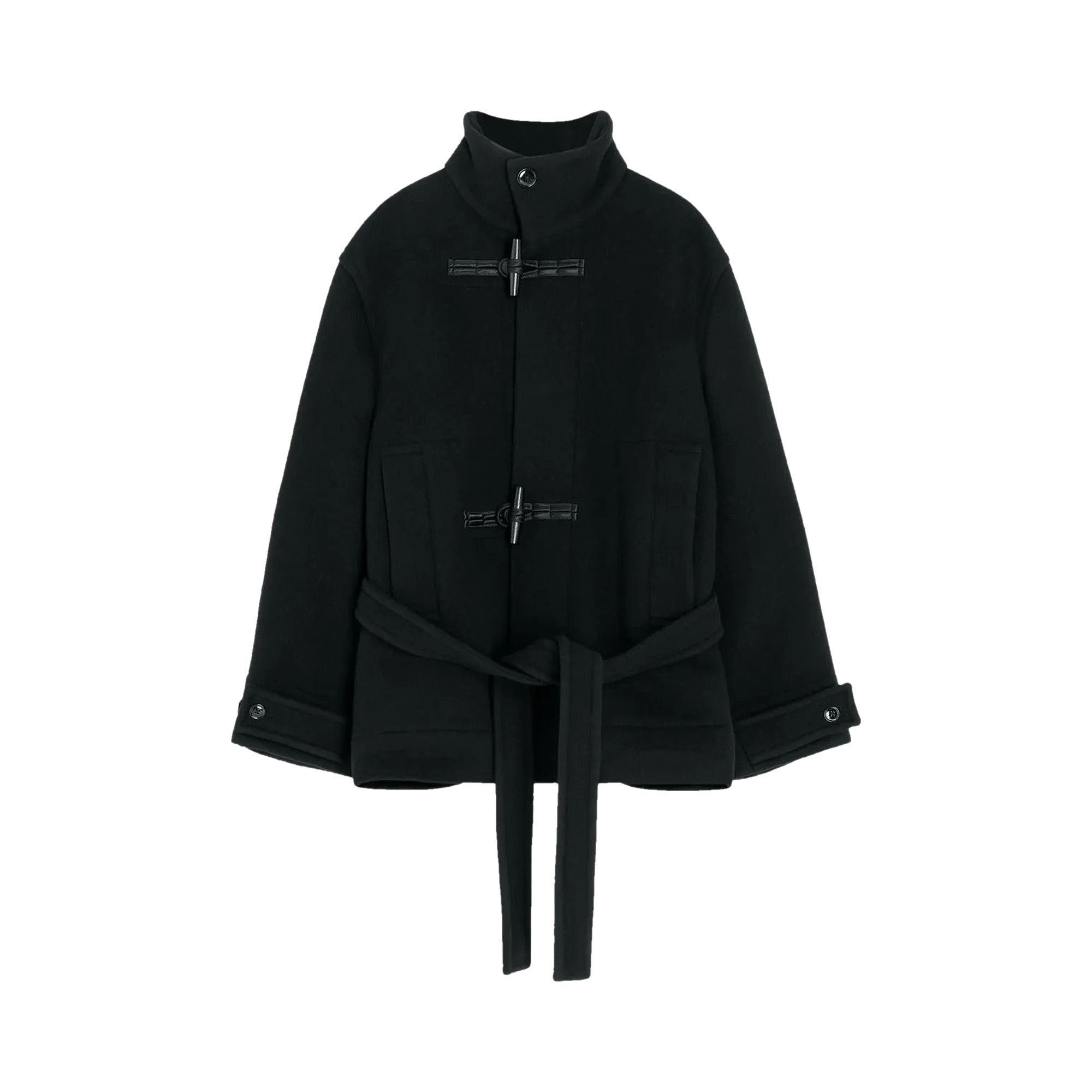Pre-owned Lemaire Short Duffle Coat 'black' | Women's Size 36