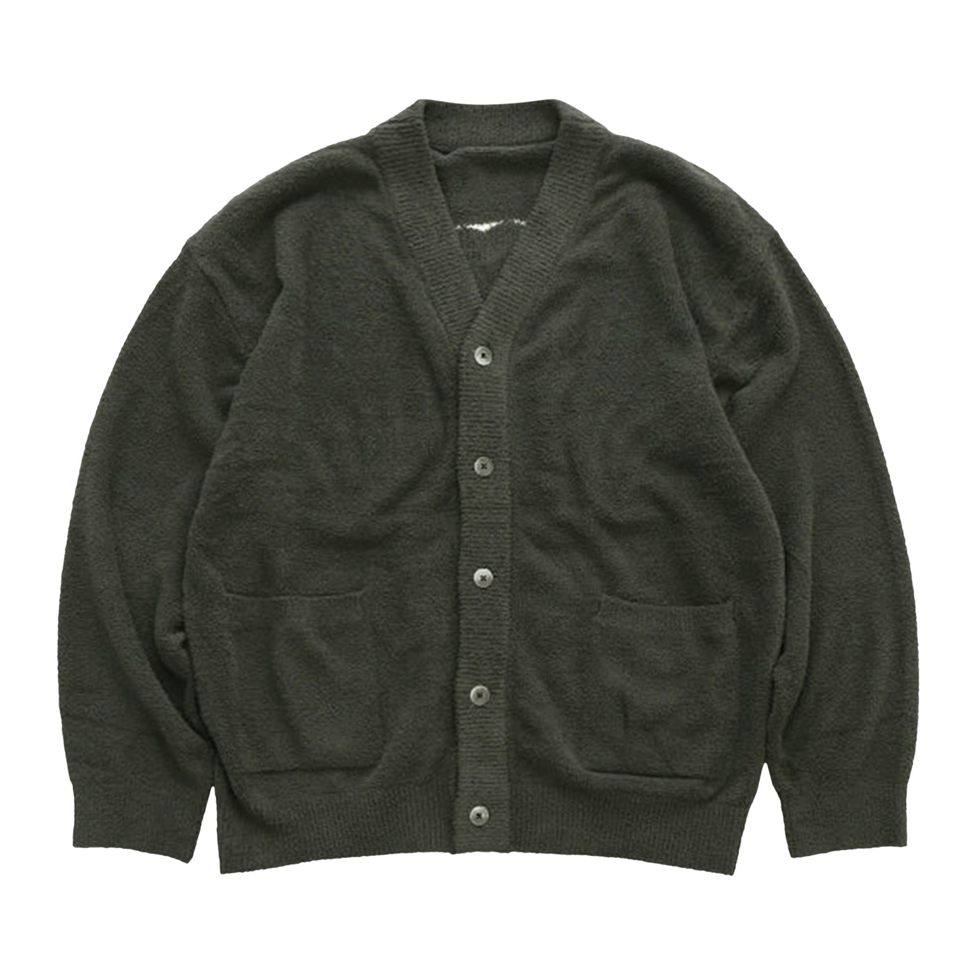 Pre-owned Mastermind Japan Mastermind World Lounge Cardigan 'charcoal/white' | Grey | Men's Size L In Gray