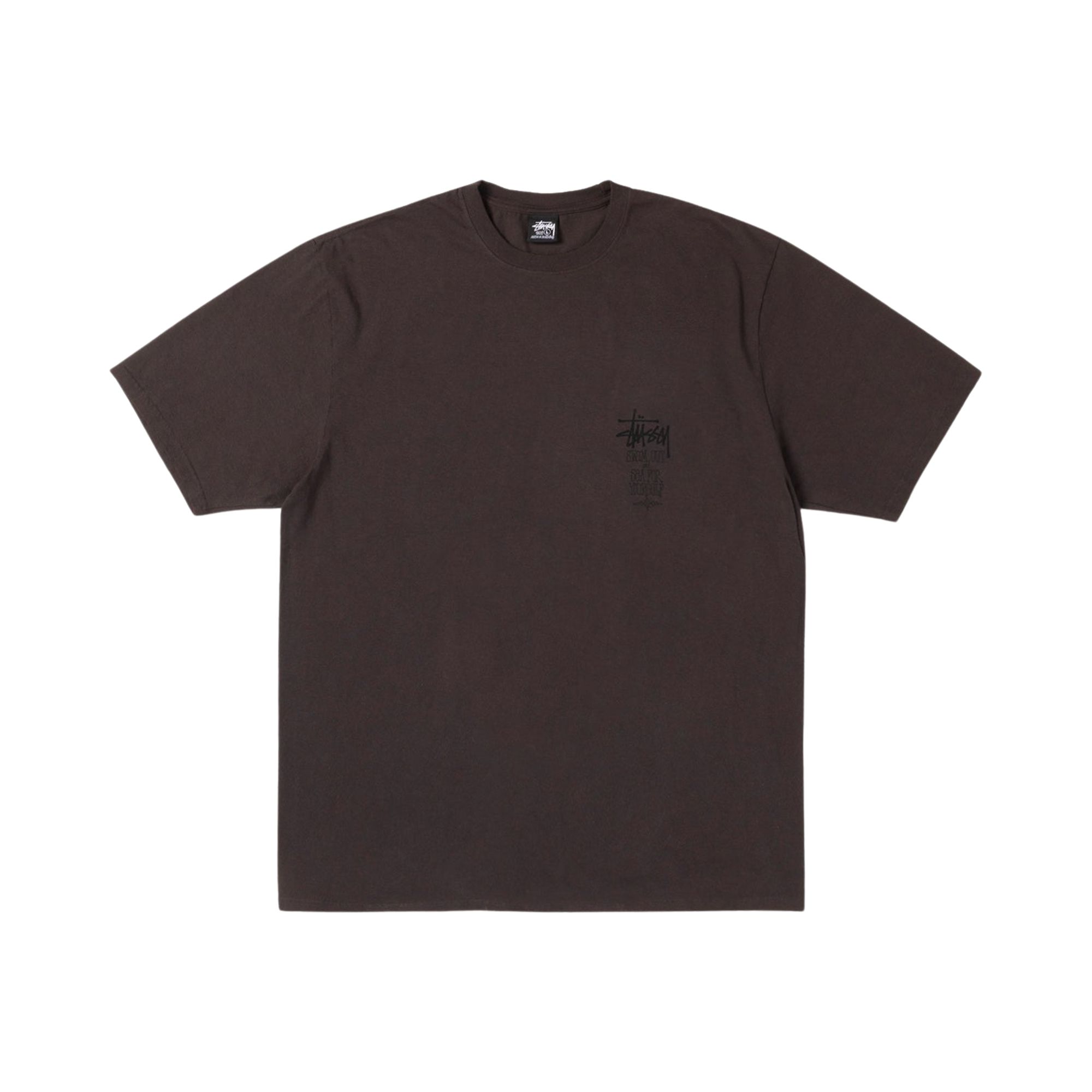 Pre-owned Stussy Swim Out Tee Pigment Dyed 'faded Black' | Men's Size S