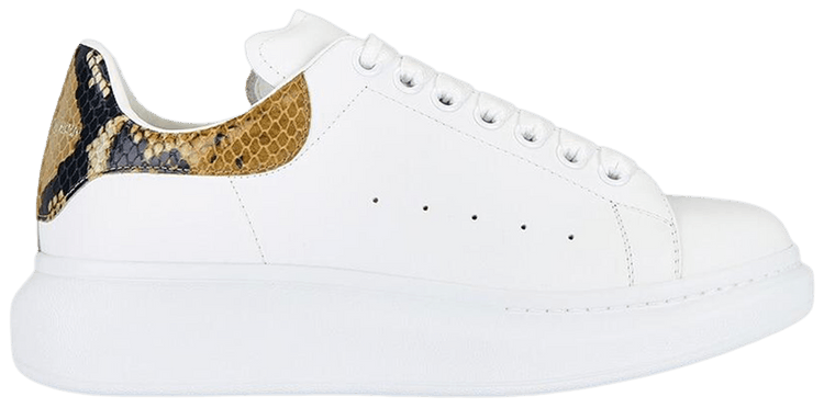 Alexander McQueen Oversized Sneaker White Snakeskin