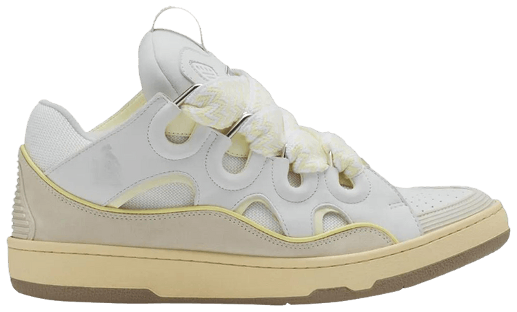 Lanvin Curb Sneaker White Beige
