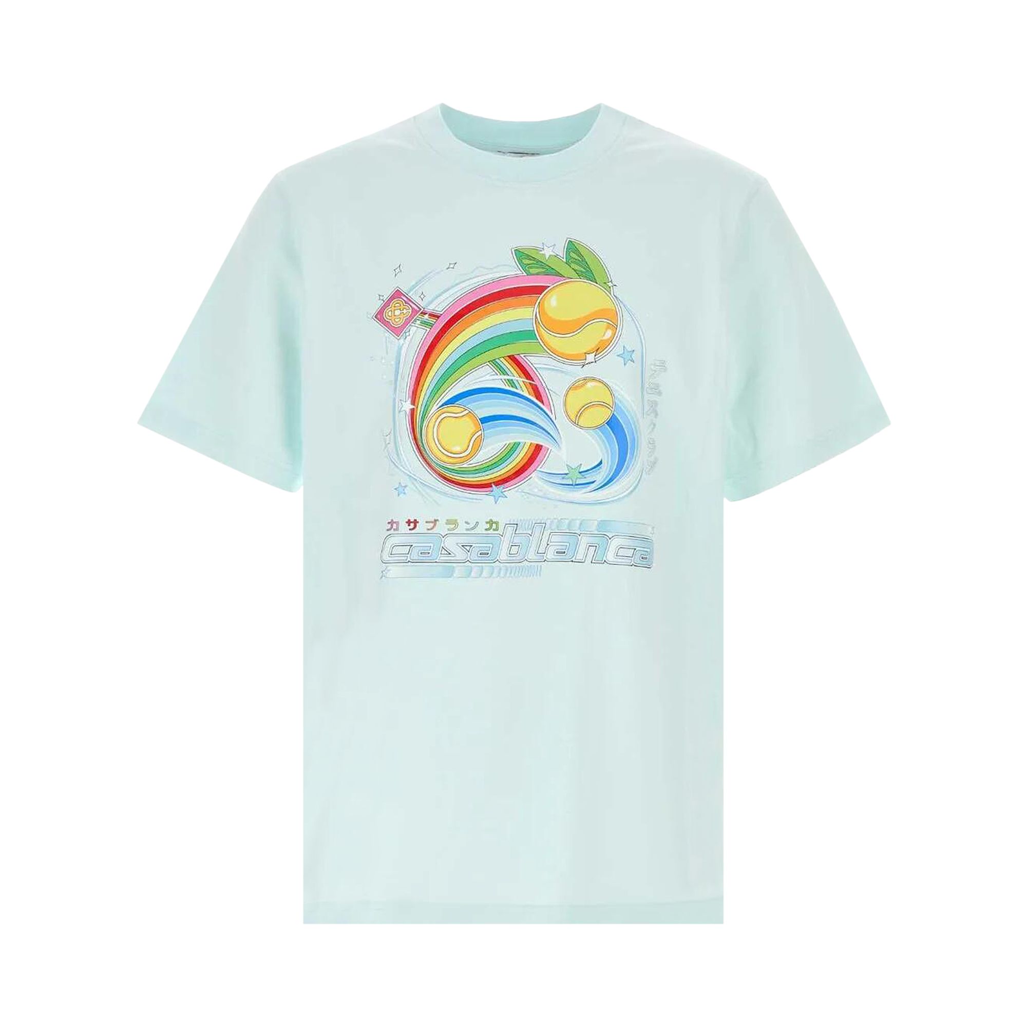 Pre-owned Casablanca Manga Tennis Ball T-shirt 'blue' | Men's Size S