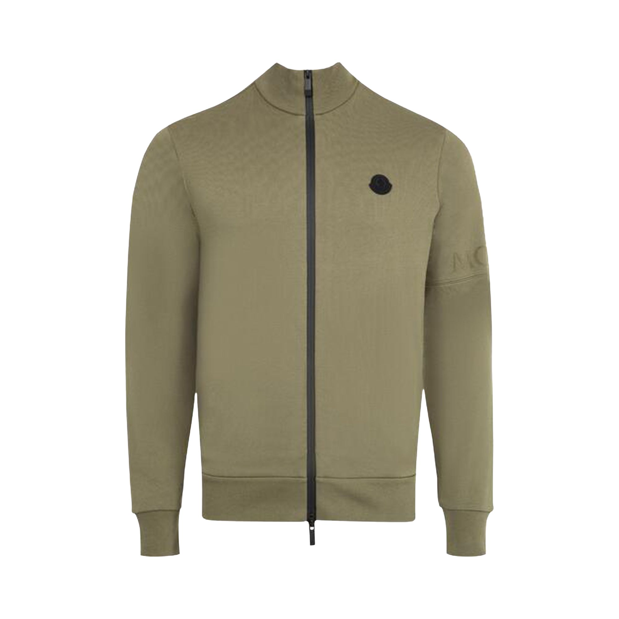 Pre-owned Moncler Zip Up Cardigan 'olive' | Green | Men's Size Xl