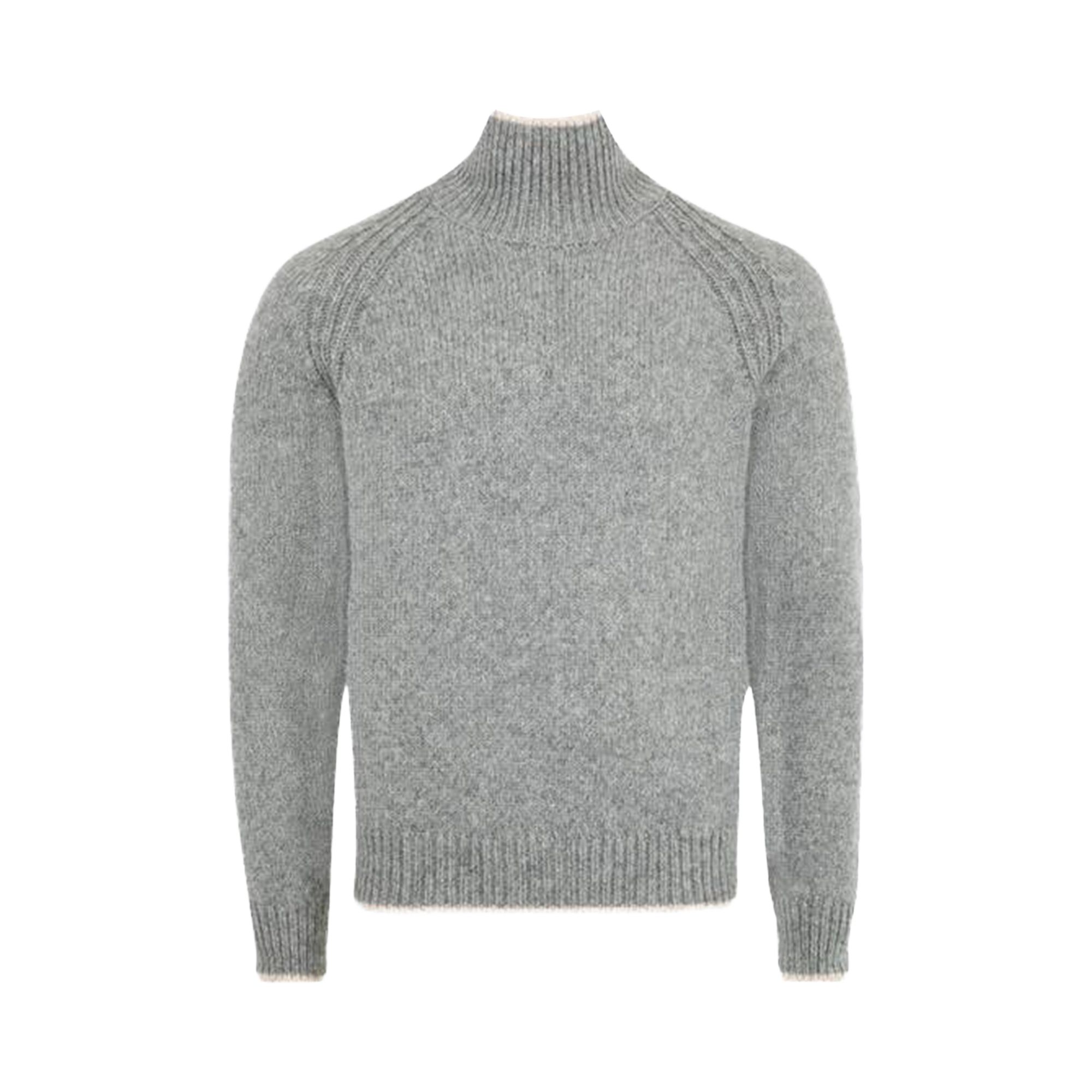 Pre-owned Moncler Turtleneck 'grey' | Men's Size M In Gray