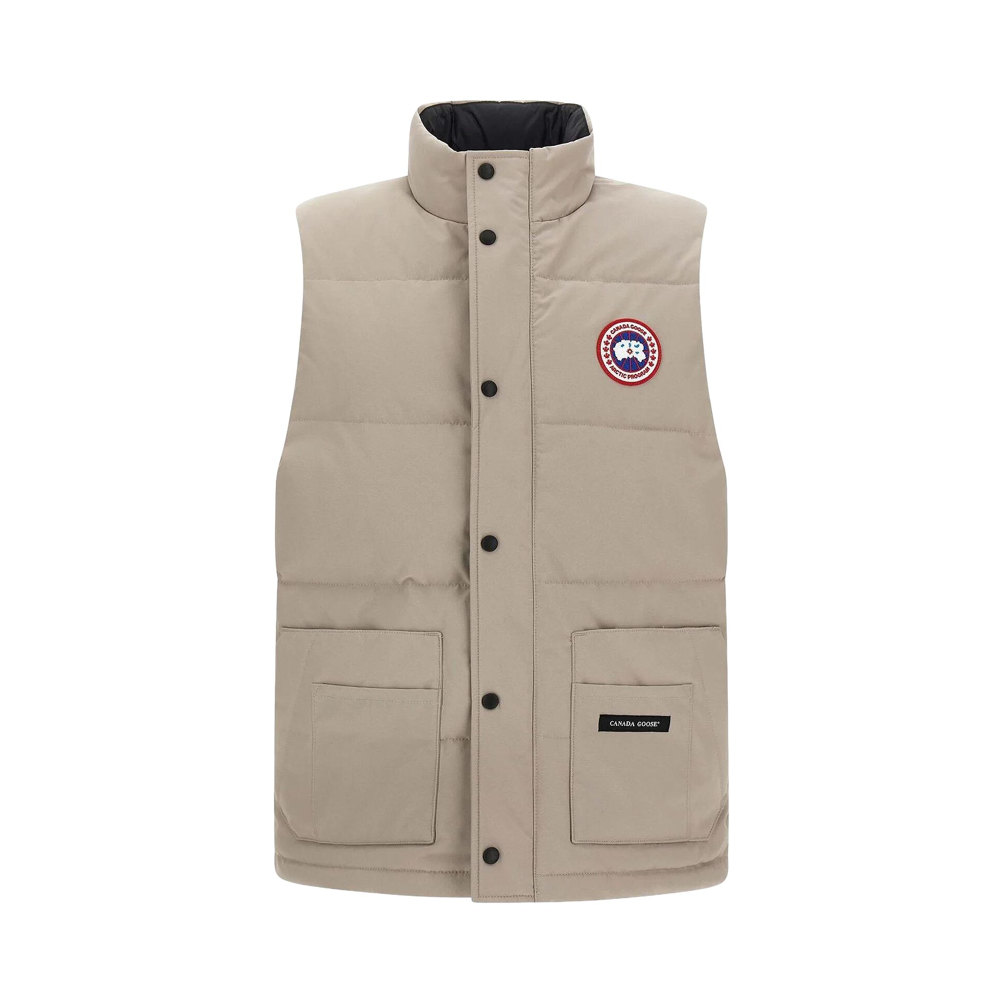 Pre-owned Canada Goose Freestyle Crew Vest 'limestone' | Cream | Men's Size Xl In White