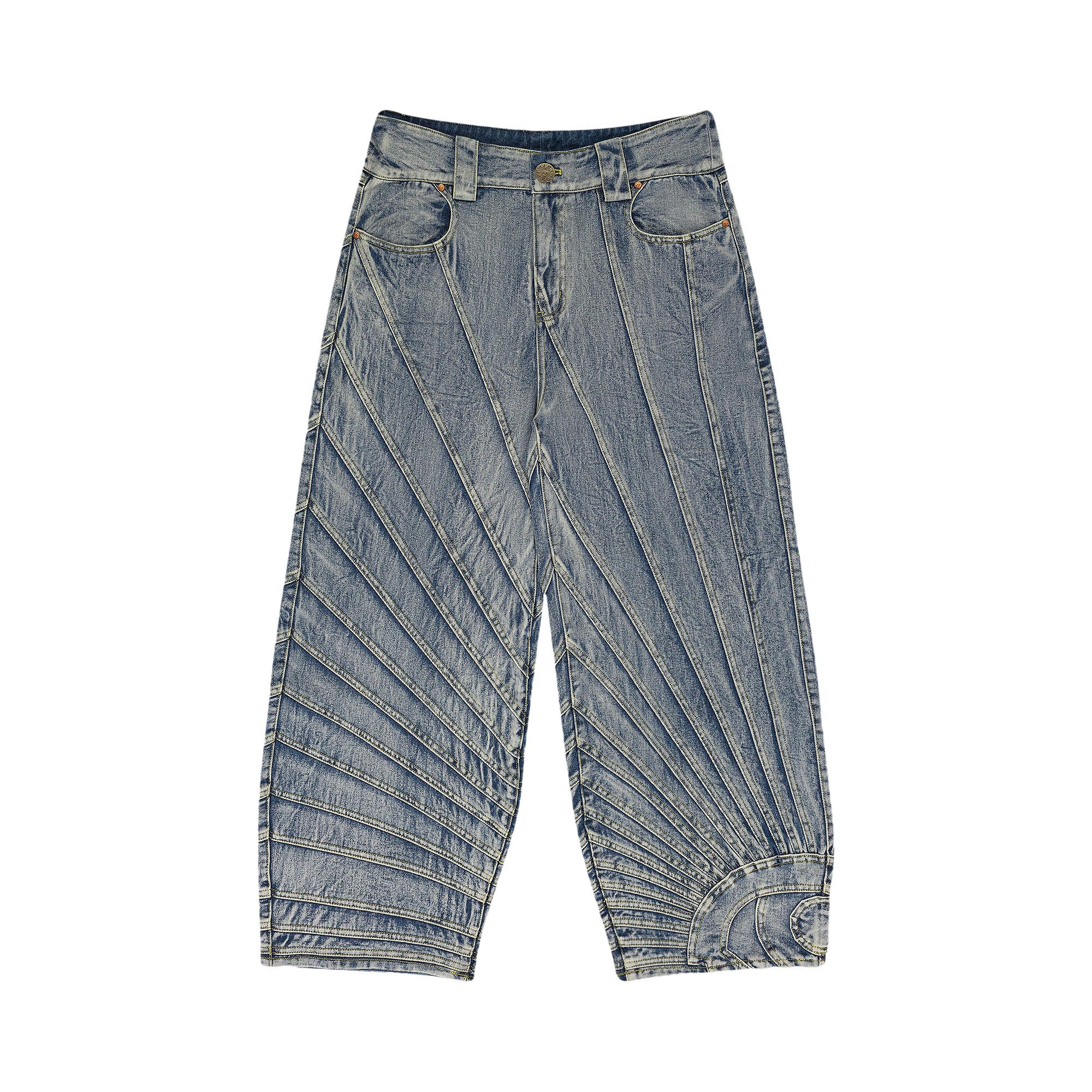 Pre-owned House Of Errors All Seeing Straight Fit Jeans 'blue' | Men's Size Xl