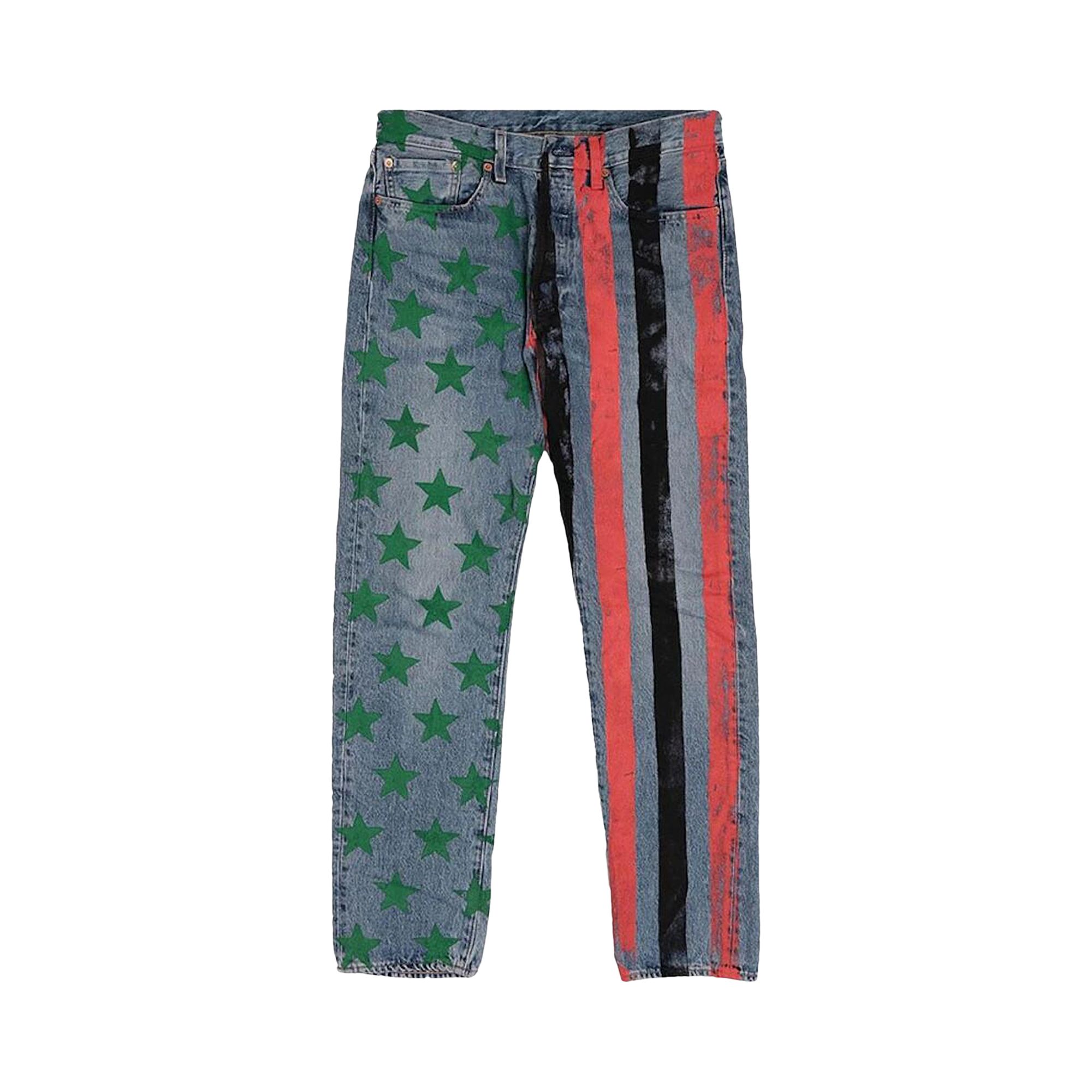 Pre-owned Denim Tears X Cpfm 4th Of July Denim Plant Jeans 'blue' | Men's Size 30