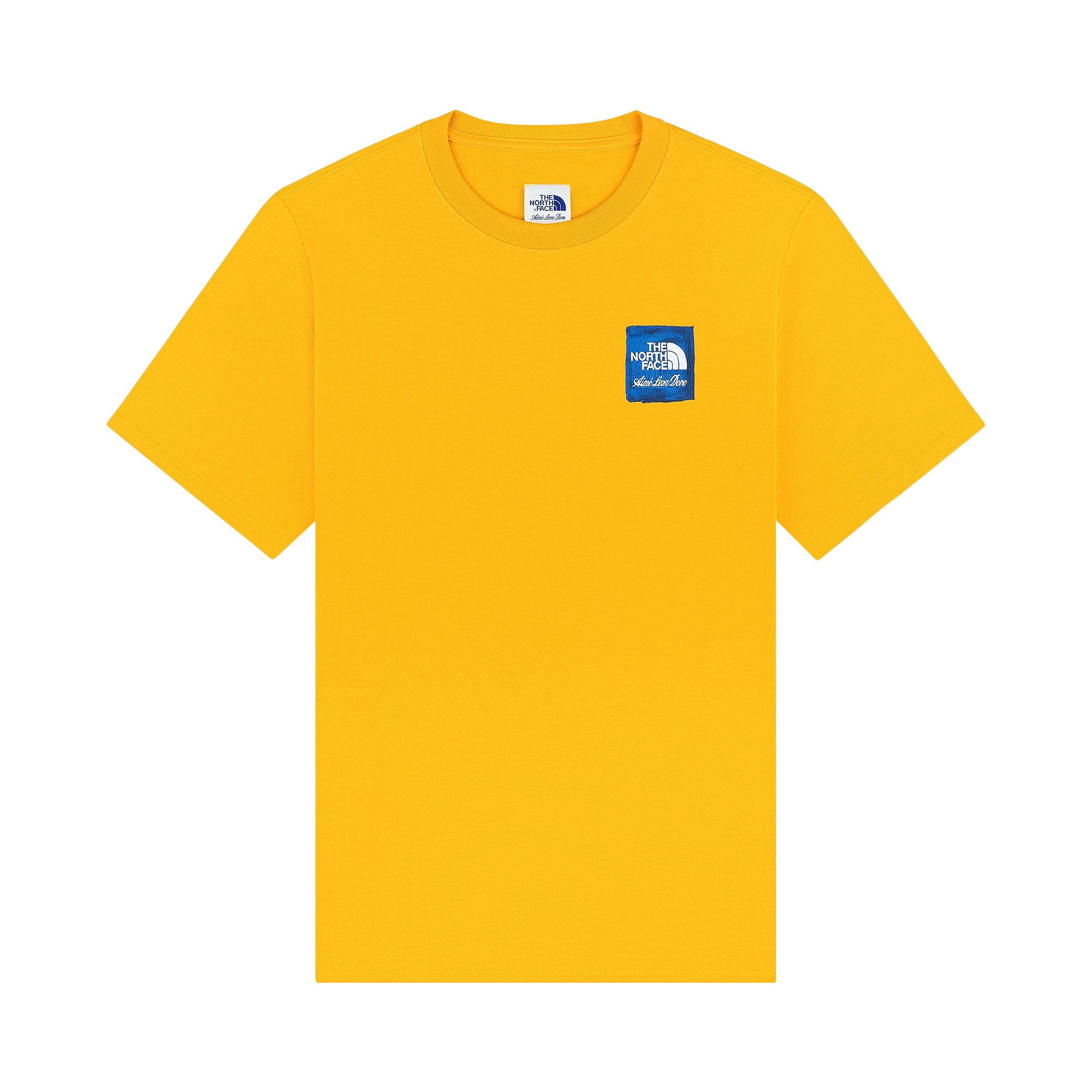 Pre-owned Aimé Leon Dore X The North Face Logo Tee 'summit Gold 56p' | Yellow | Men's Size L