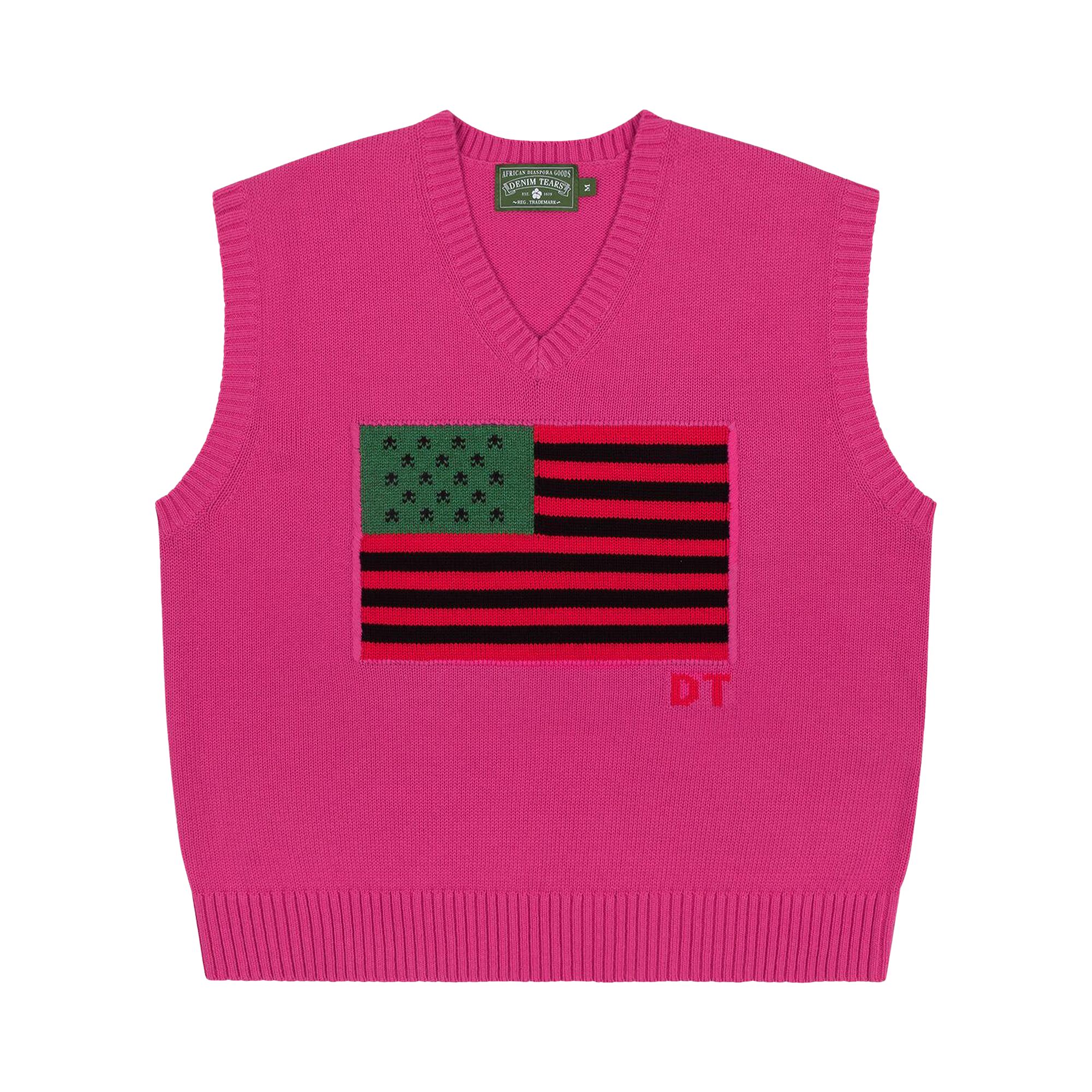 Pre-owned Denim Tears African-americana Vest 'pink' | Men's Size L