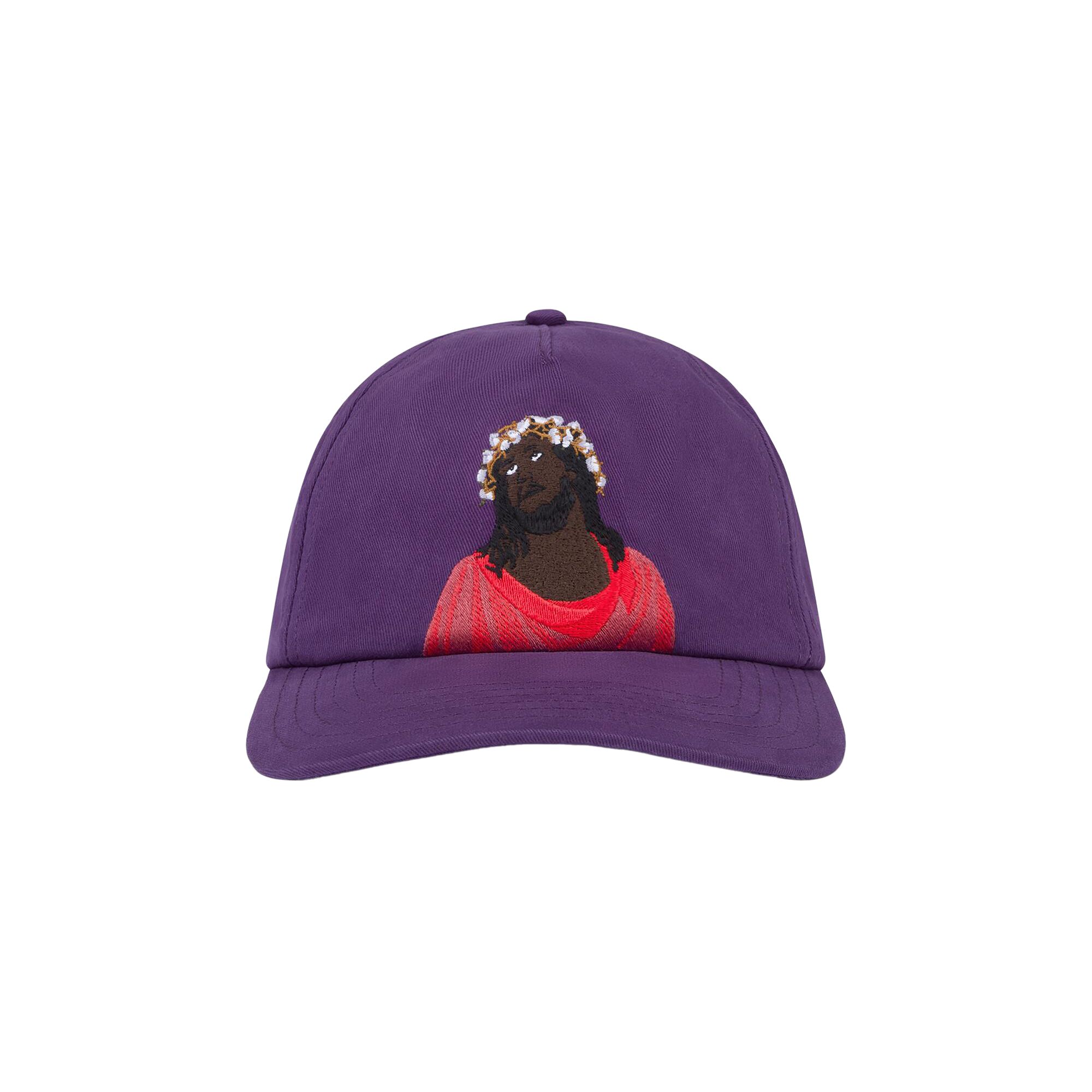 Pre-owned Denim Tears Black Jesus Cap 'purple' | Men's Size Onesize