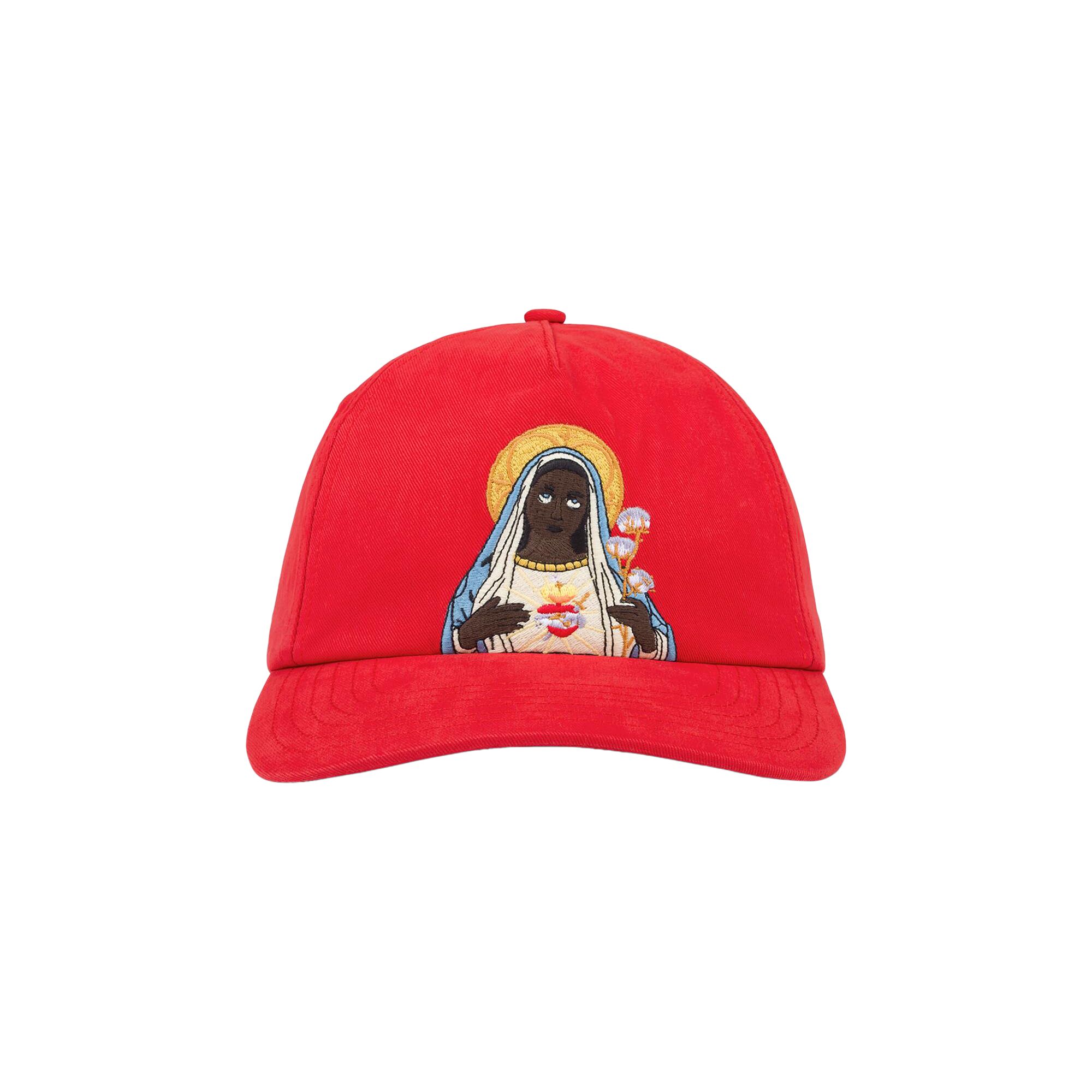 Pre-owned Denim Tears Black Mary Cap 'red' | Men's Size Onesize