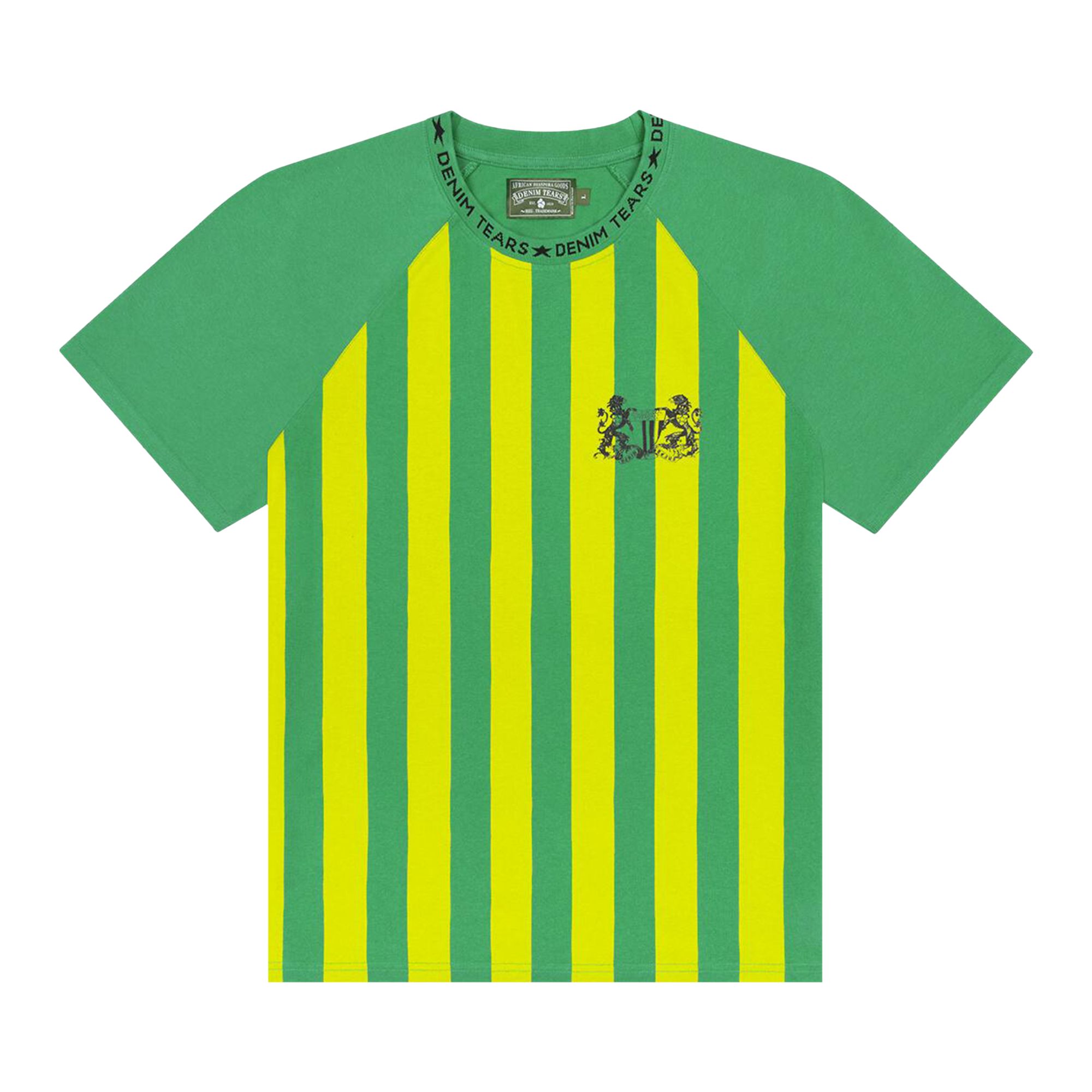 Pre-owned Denim Tears Football Pitch Tee 'green' | Men's Size L