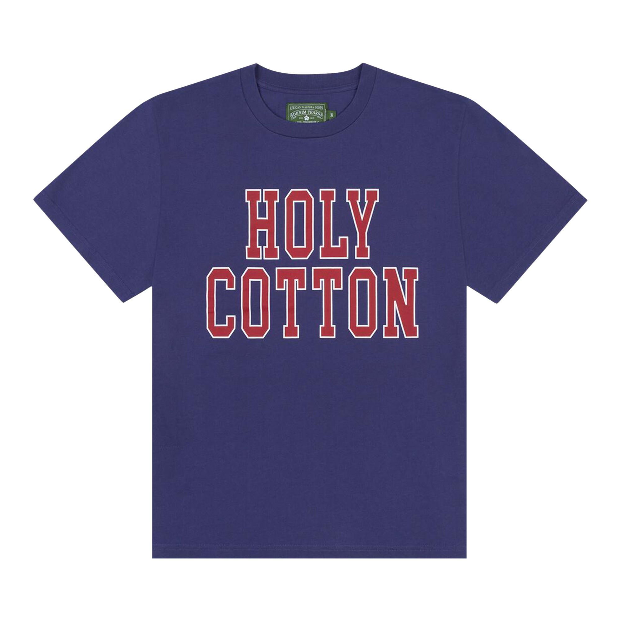 Pre-owned Denim Tears Holy Cotton Tee 'navy' | Blue | Men's Size L