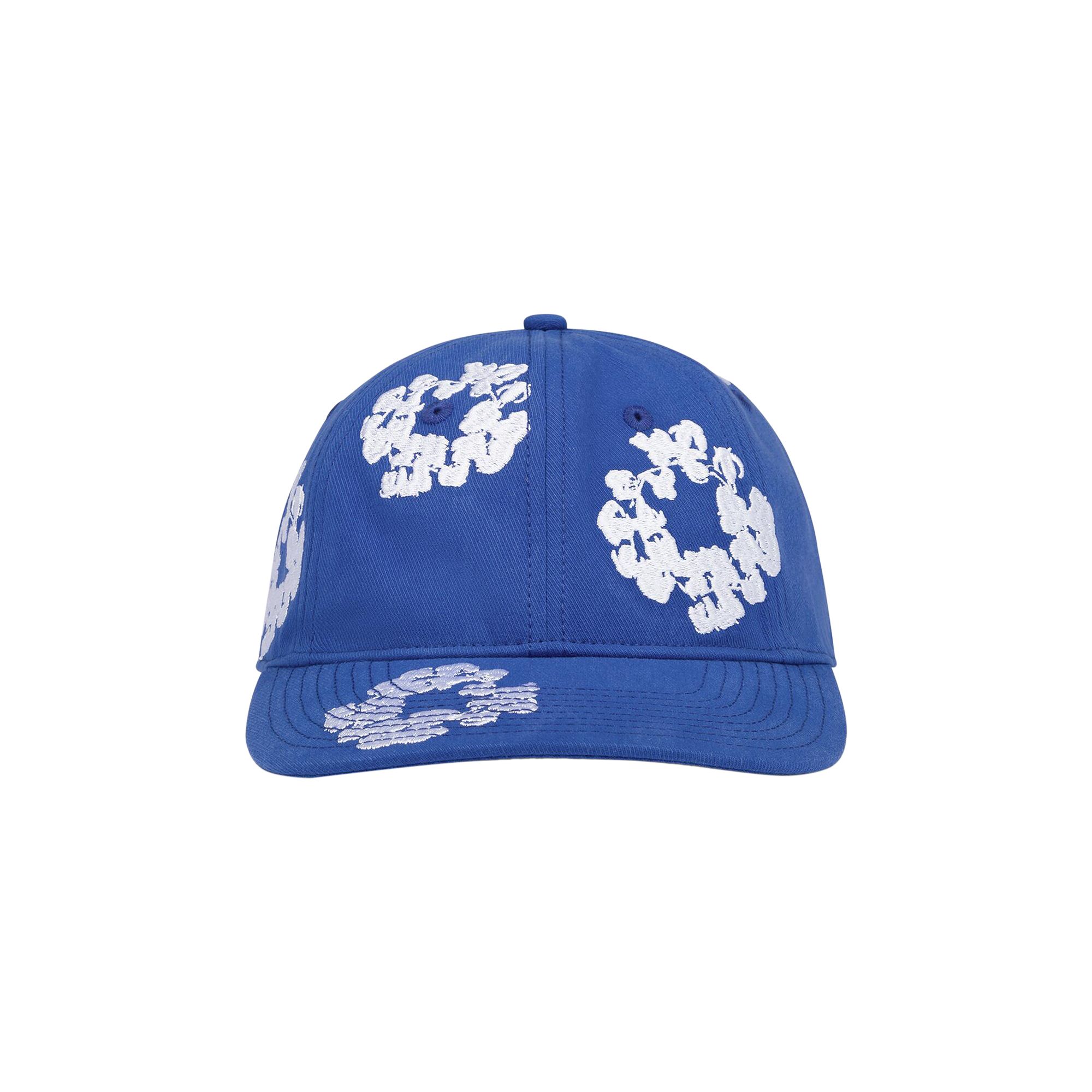 Pre-owned Denim Tears The Cotton Wreath Cap 'blue' | Men's Size Onesize